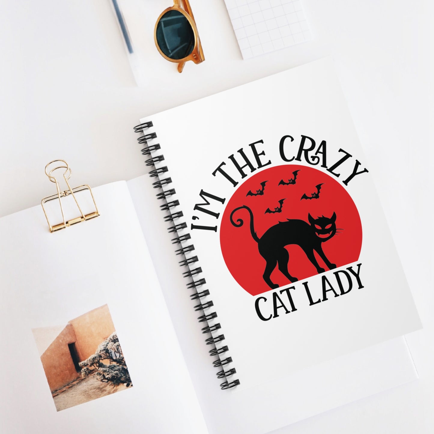 Crazy Cat Lady: Spiral Notebook - Log Books - Journals - Diaries - and More Custom Printed by TheGlassyLass