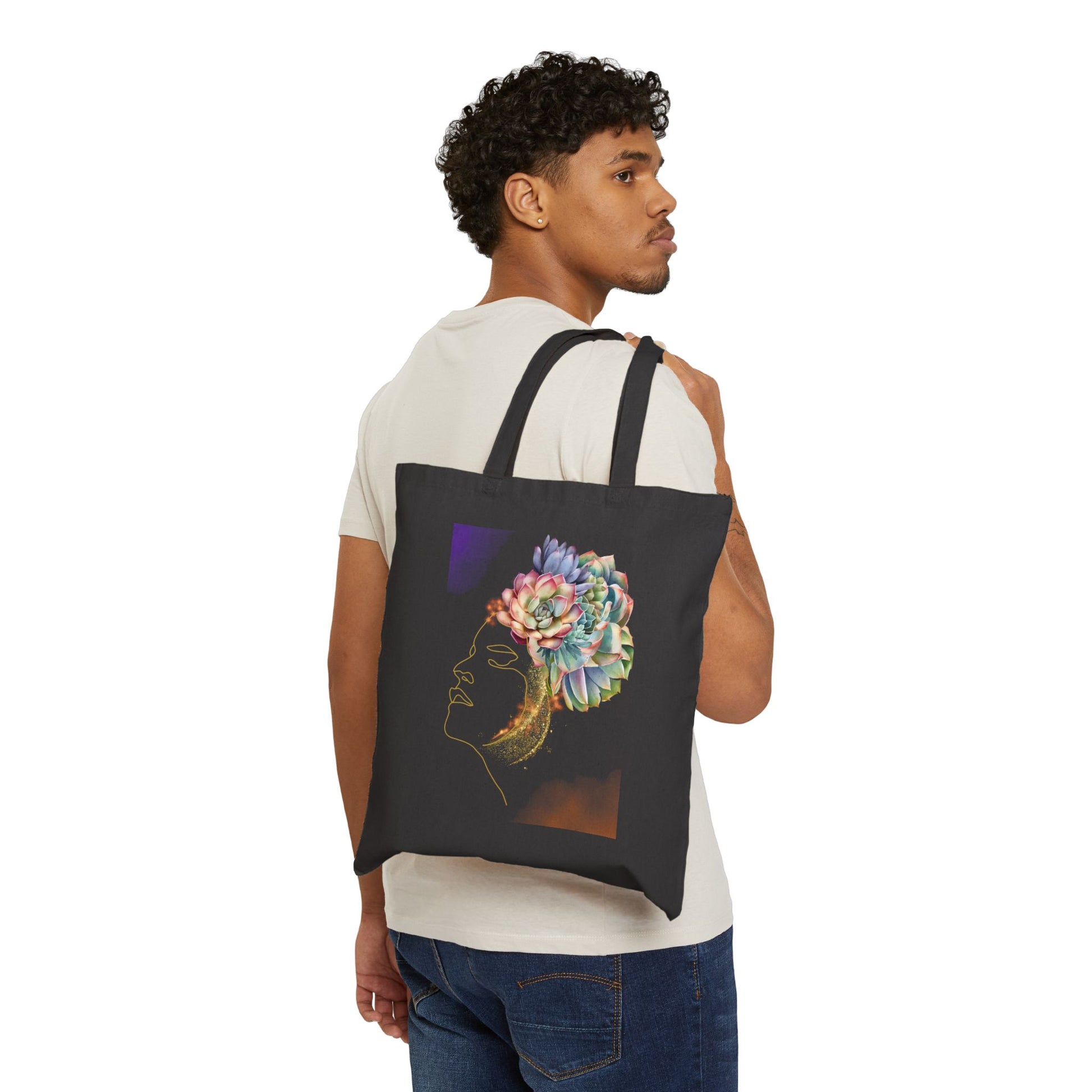 Goddess Logo Tote Bag - Heavyweight 100% Cotton Canvas by TheGlassyLass.com