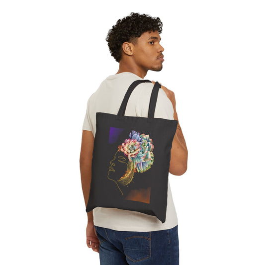 Goddess Logo Tote Bag - Heavyweight 100% Cotton Canvas by TheGlassyLass.com