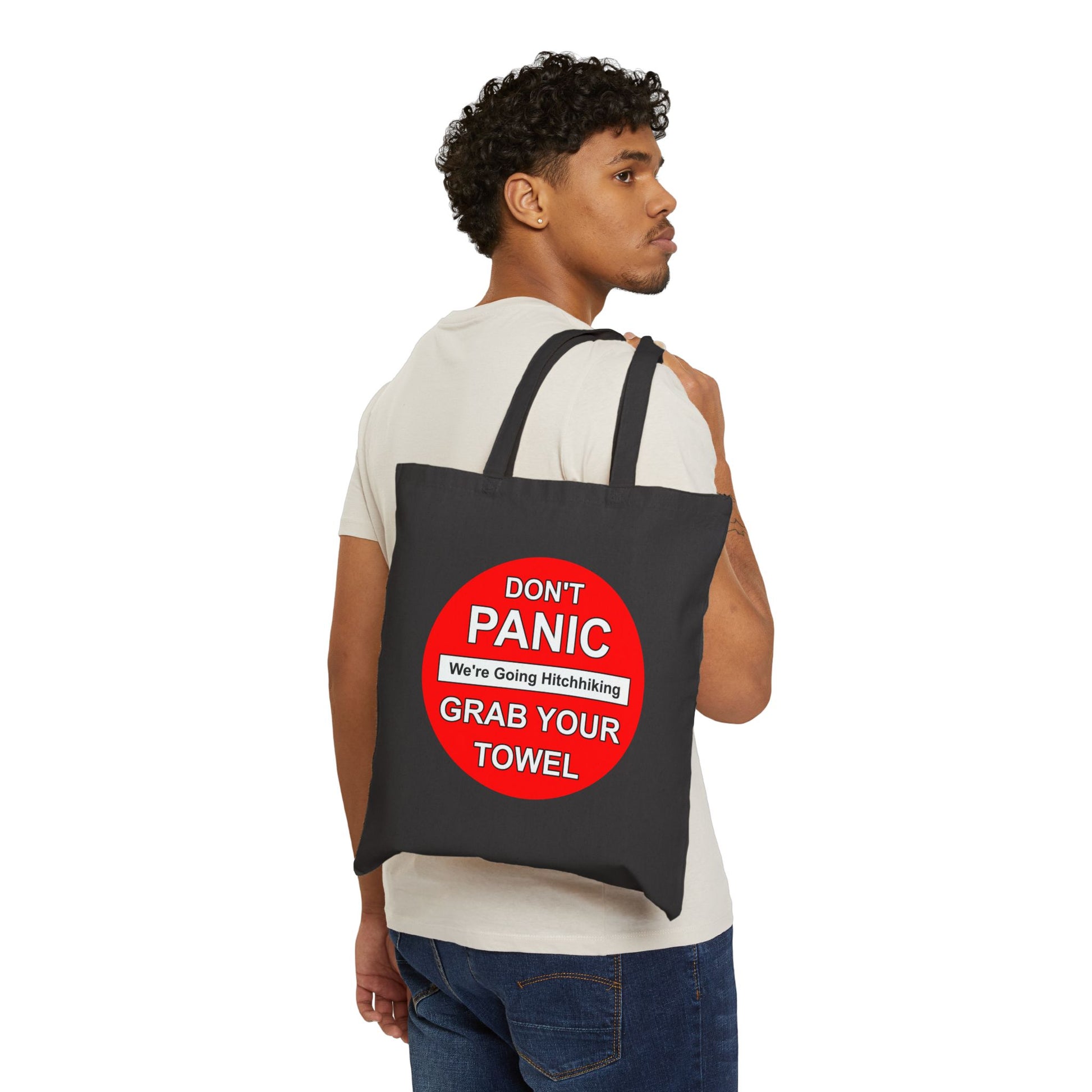 Don't Panic Tote Bag - Heavyweight 100% Cotton Canvas by TheGlassyLass.com