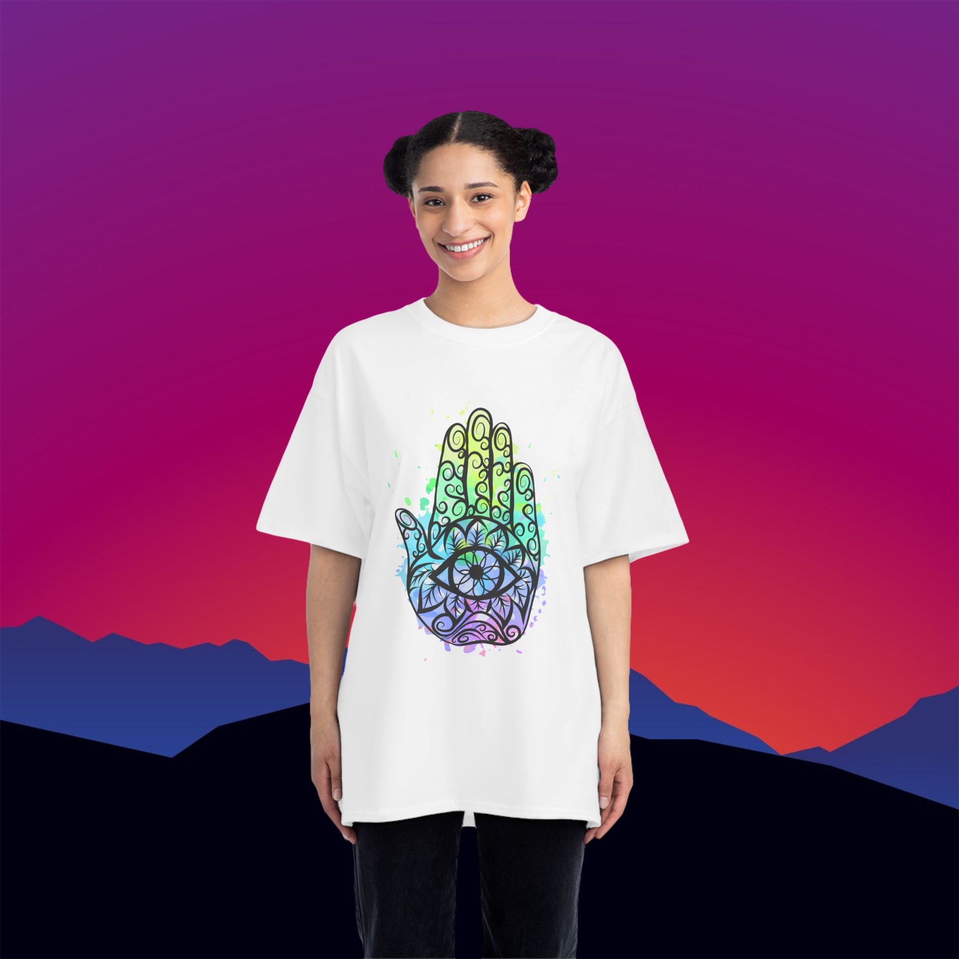 3rd Eye Chakra T-Shirt: (Hanes Beefy-T 100% Preshrunk Cotton Custom Printed by TheGlassyLass.com