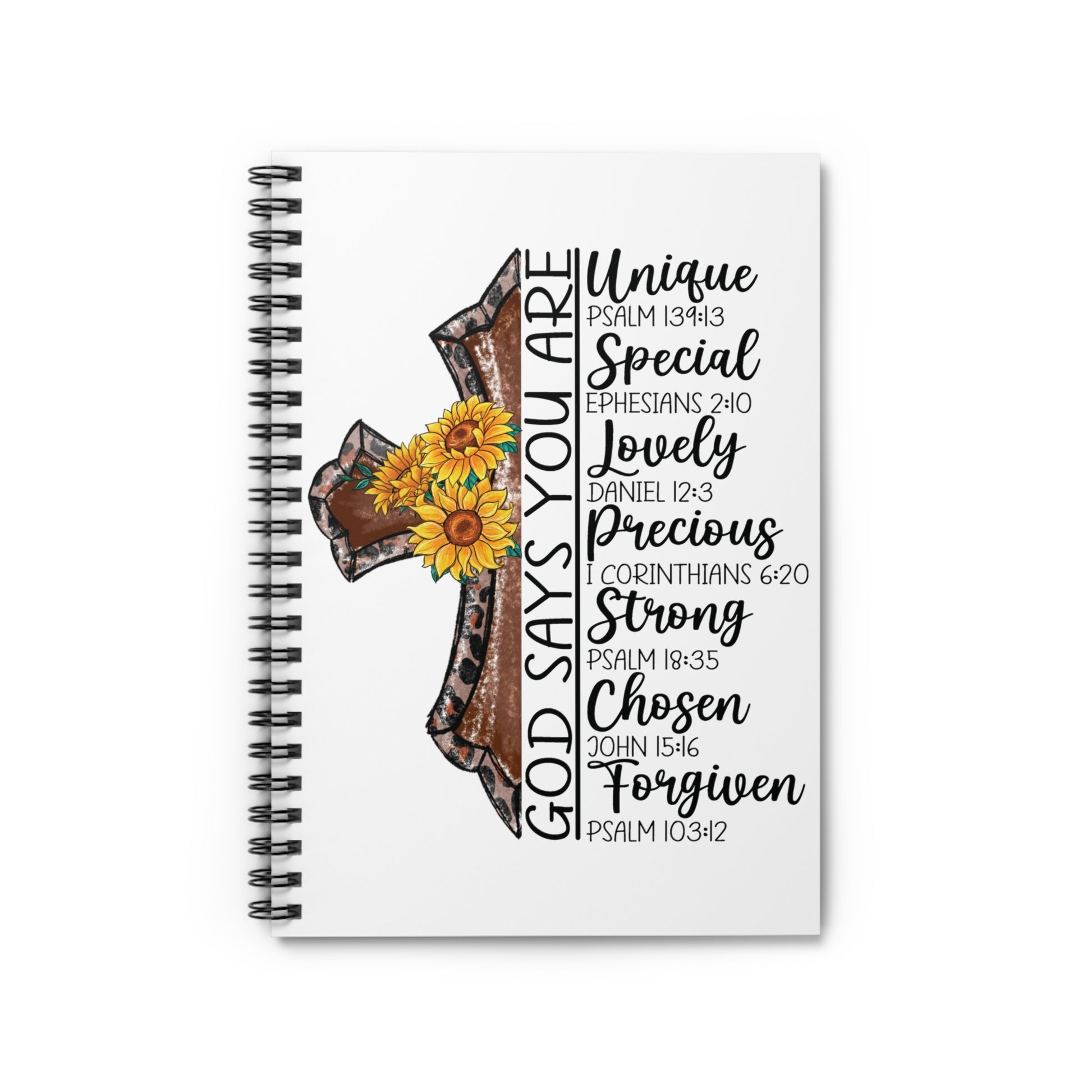 God Says: Spiral Notebook - Log Books - Journals - Diaries - and More Custom Printed by TheGlassyLass