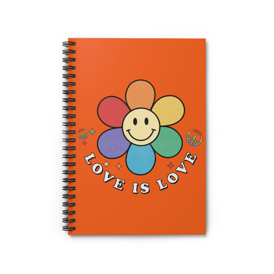 Love is Love: Spiral Notebook - Log Books - Journals - Diaries - and More Custom Printed by TheGlassyLass