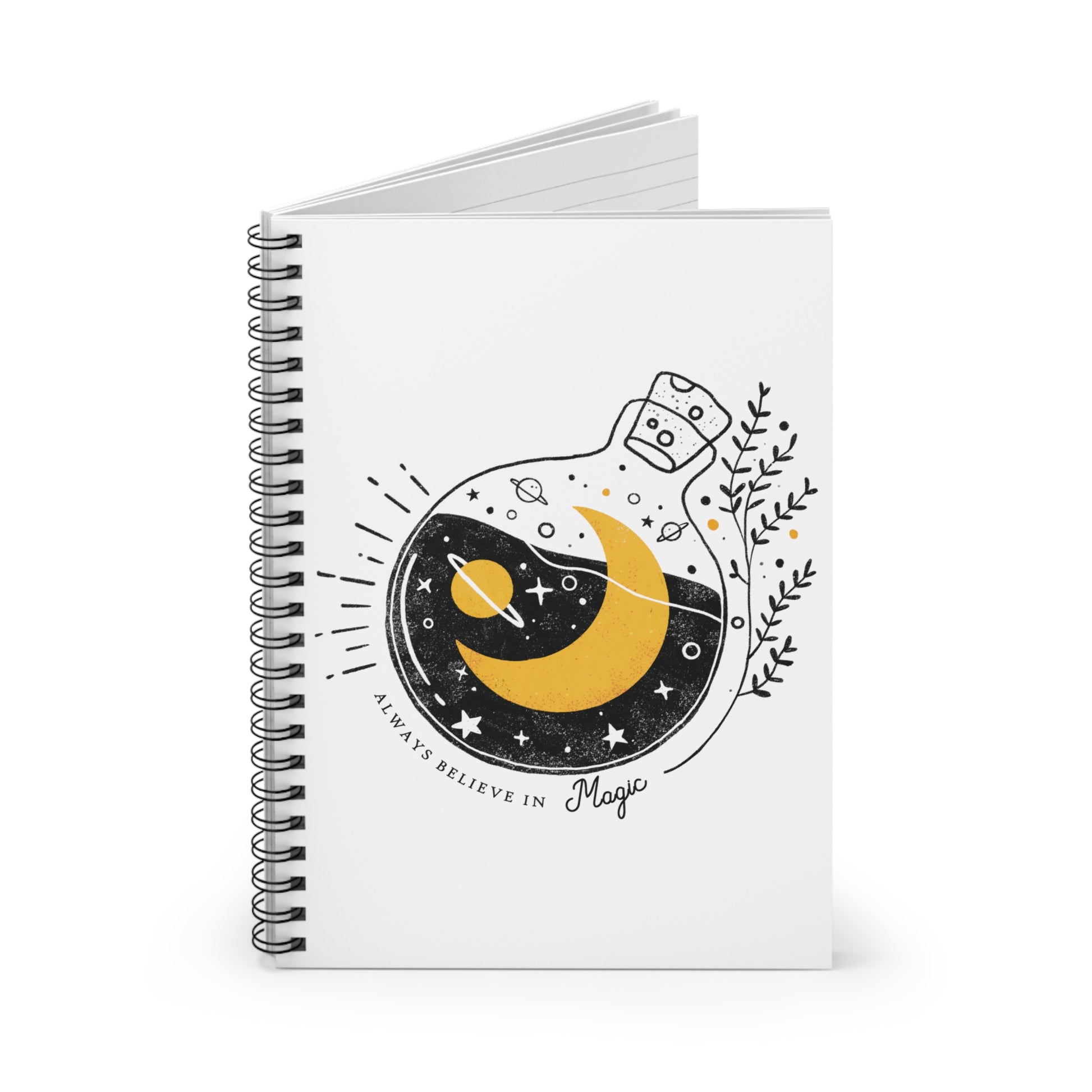 Believe in Magic: Spiral Notebook - Log Books - Journals - Diaries - and More Custom Printed by TheGlassyLass