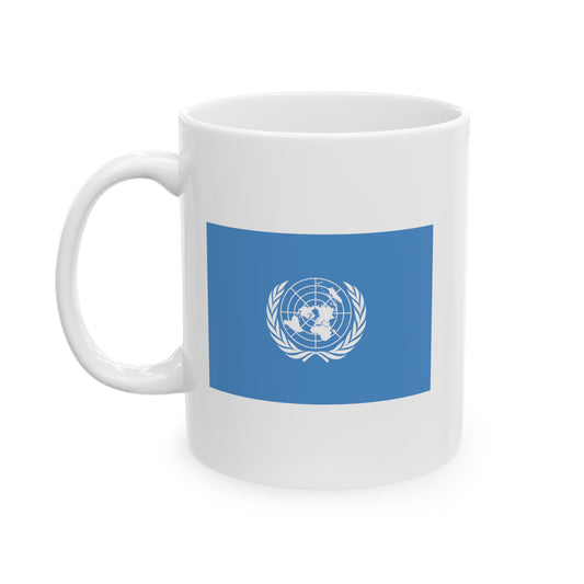 United Nations Coffee Mug - Double Sided White Ceramic 11oz by TheGlassyLass.com