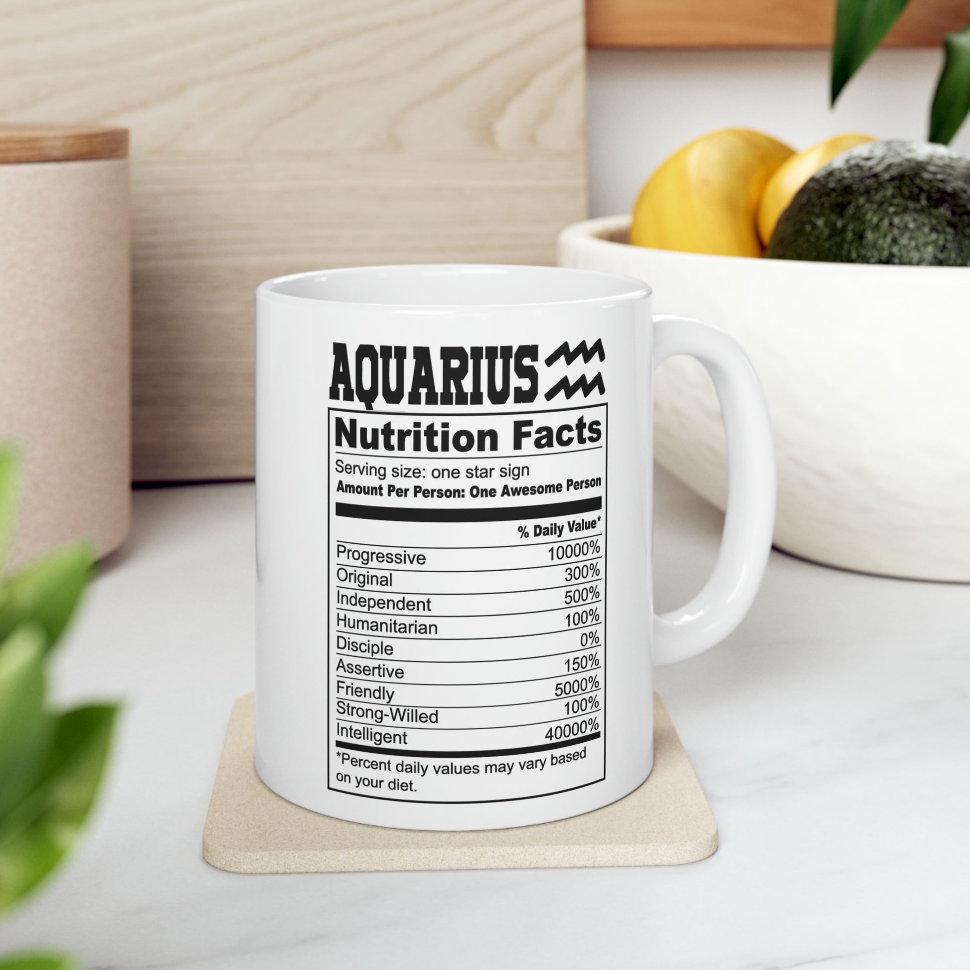 Aquarius Tarot Card Coffee Mug Custom Printed by TheGlassyLass.com Microwave Oven & Dishwasher Safe