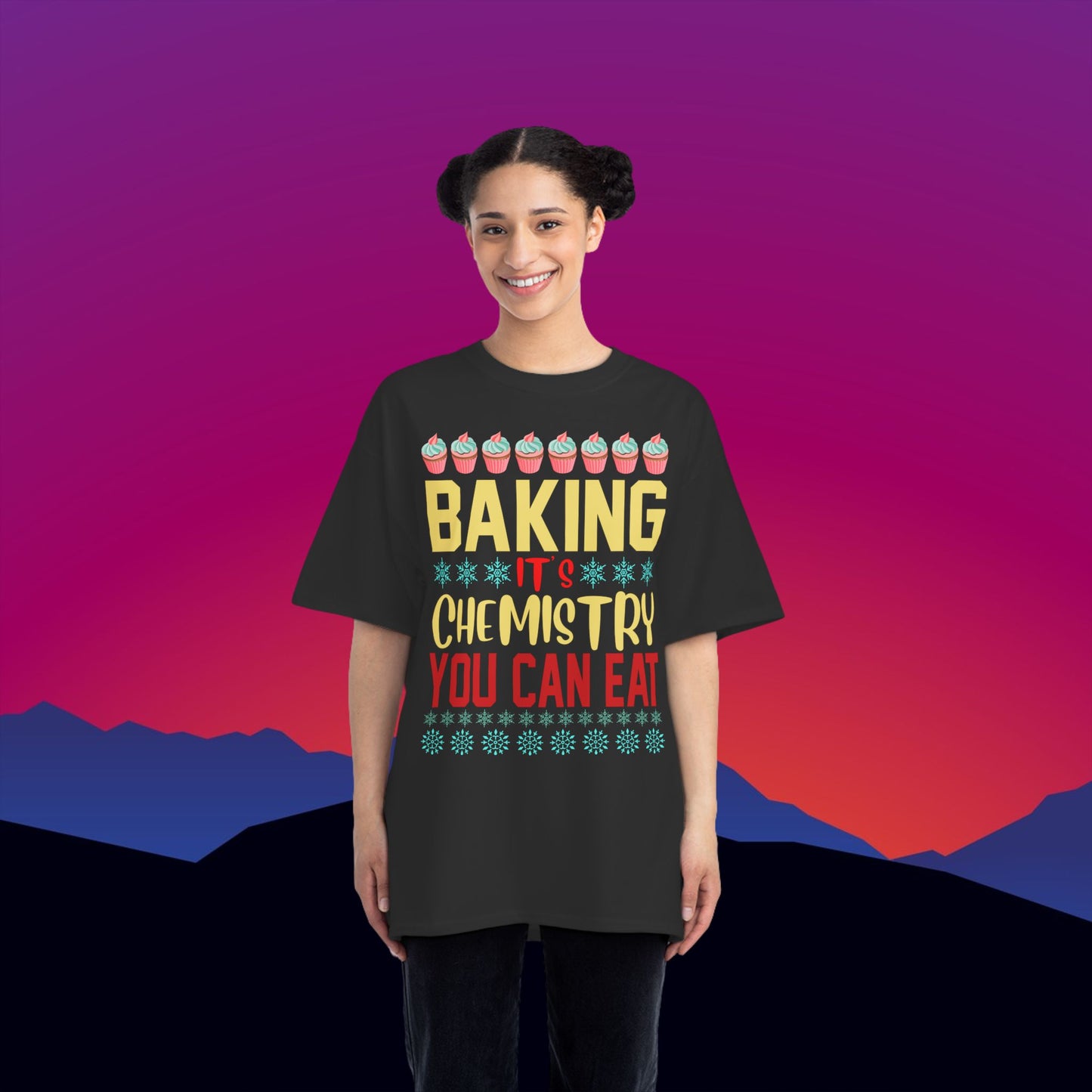 Baking - It's Chemistry You Can Eat T-Shirt: (Hanes Beefy-T 100% Preshrunk Cotton) Custom Printed by TheGlassyLass.com