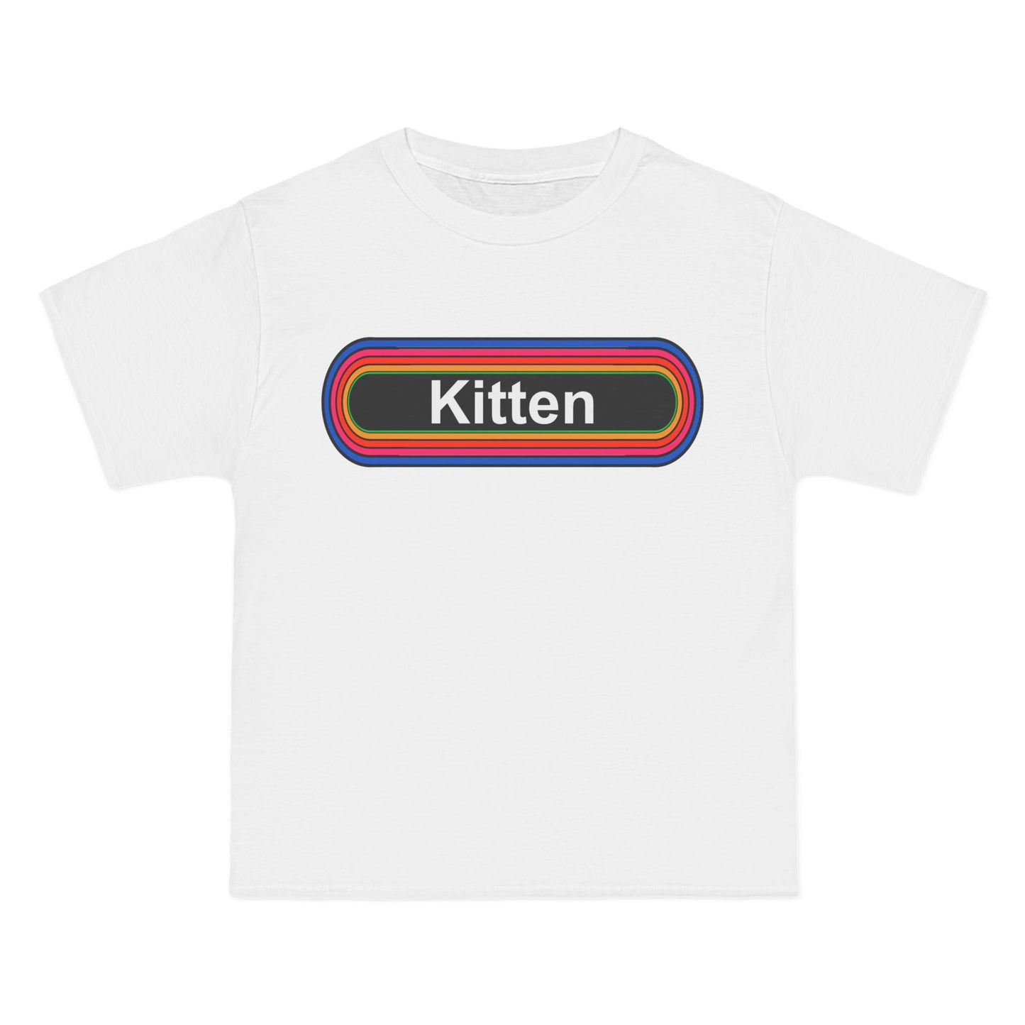 Kitten T-Shirt: (Hanes Beefy-T 100% Preshrunk Cotton Custom Printed by TheGlassyLass.com