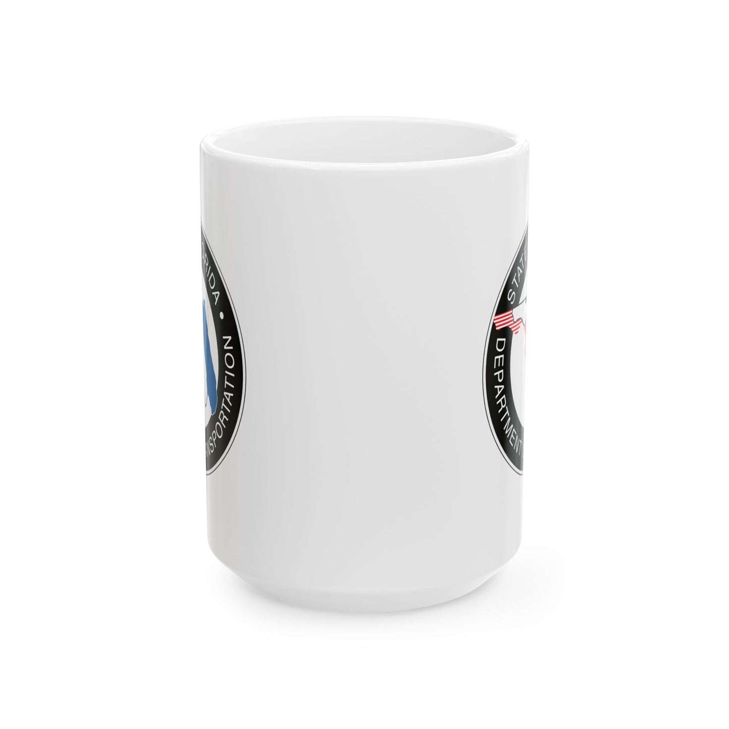 Florida Department of Transportation Coffee Mug - Double Sided White Ceramic 15oz by TheGlassyLass.com
