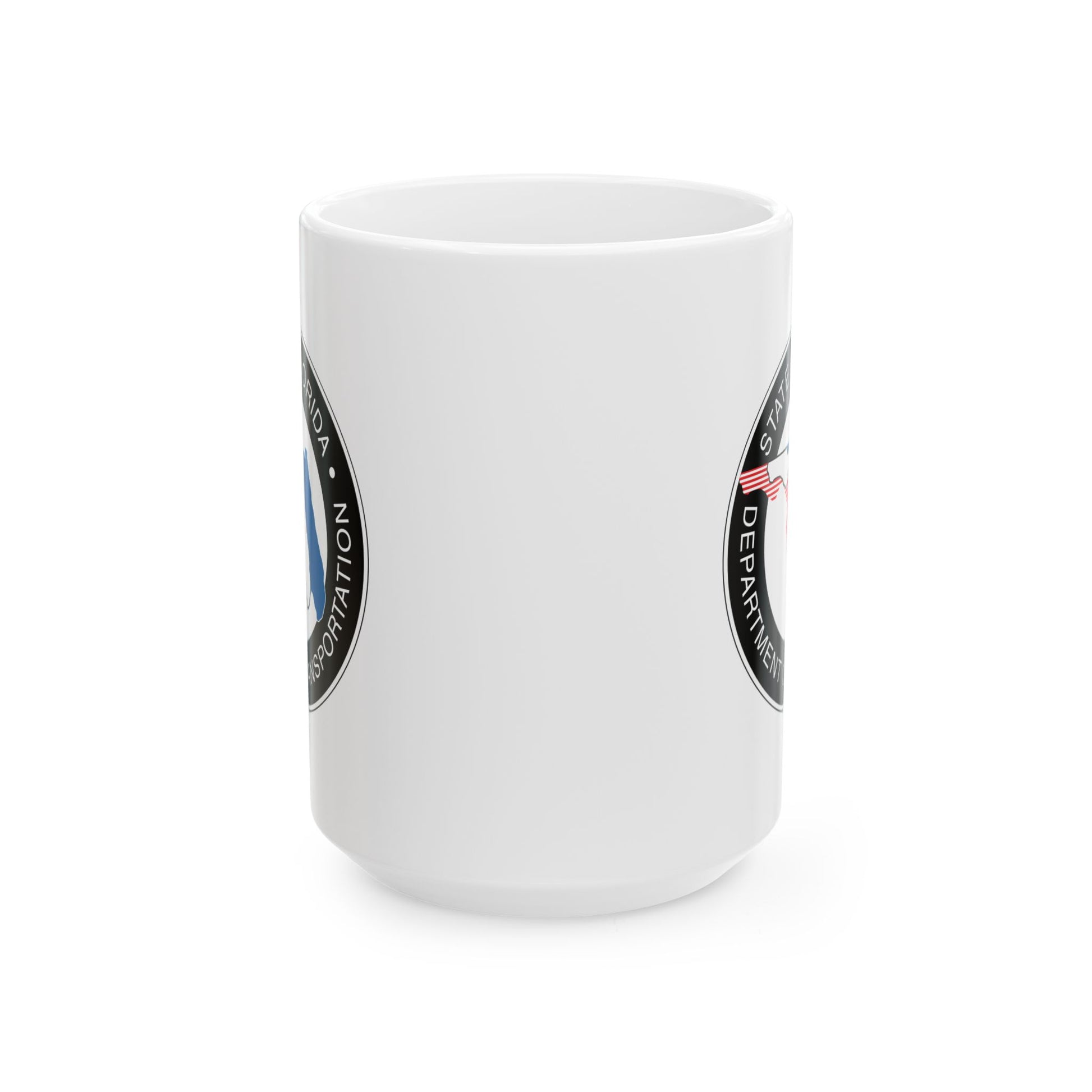 Florida Department of Transportation Coffee Mug - Double Sided White Ceramic 15oz by TheGlassyLass.com