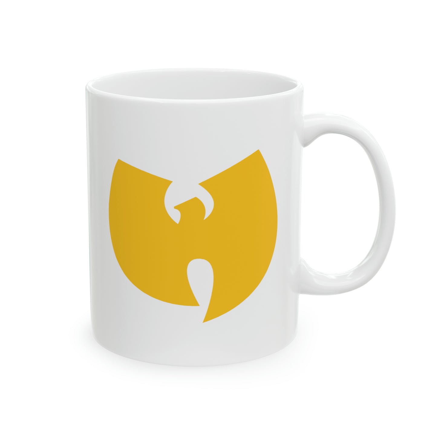 Wu-Tang Yellow Coffee Mug - Double Sided White Ceramic 11oz by TheGlassyLass.com