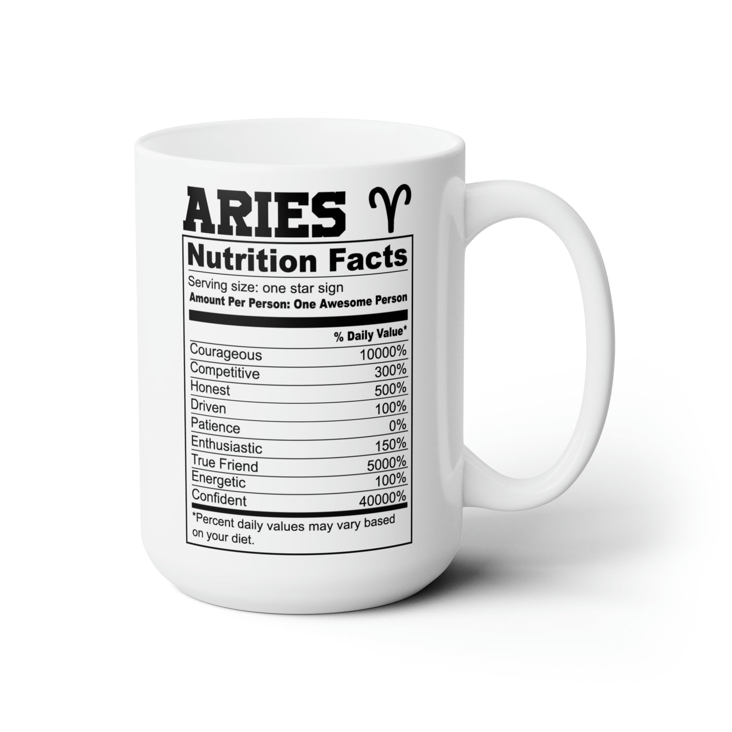 Aries Tarot Card Coffee Mug Custom Printed by TheGlassyLass.com Microwave Oven & Dishwasher Safe