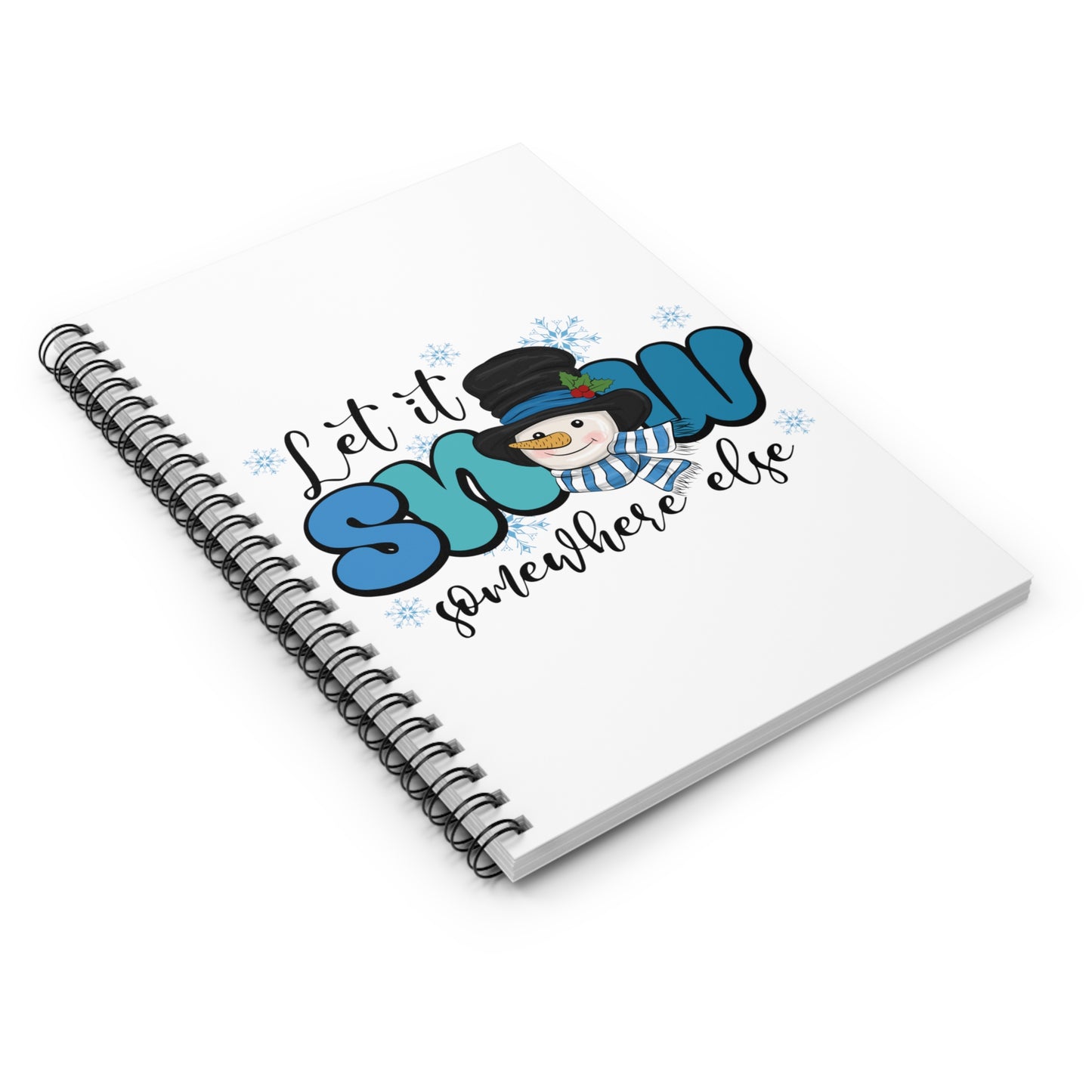 Let it Snow: Spiral Notebook - Log Books - Journals - Diaries - and More Custom Printed by TheGlassyLass