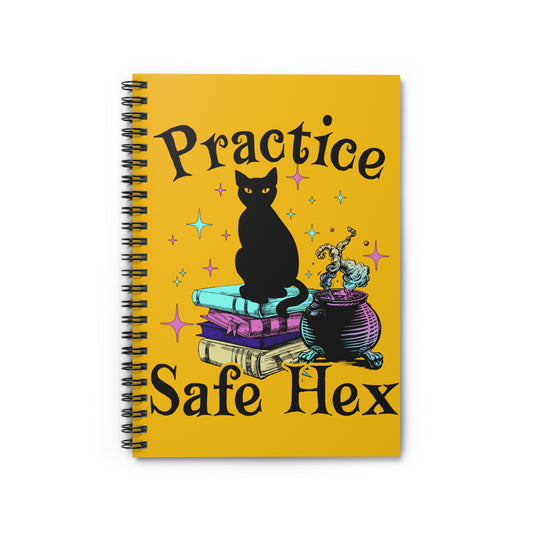 Practice Safe Hex: Spiral Notebook - Log Books - Journals - Diaries - and More Custom Printed by TheGlassyLass.com