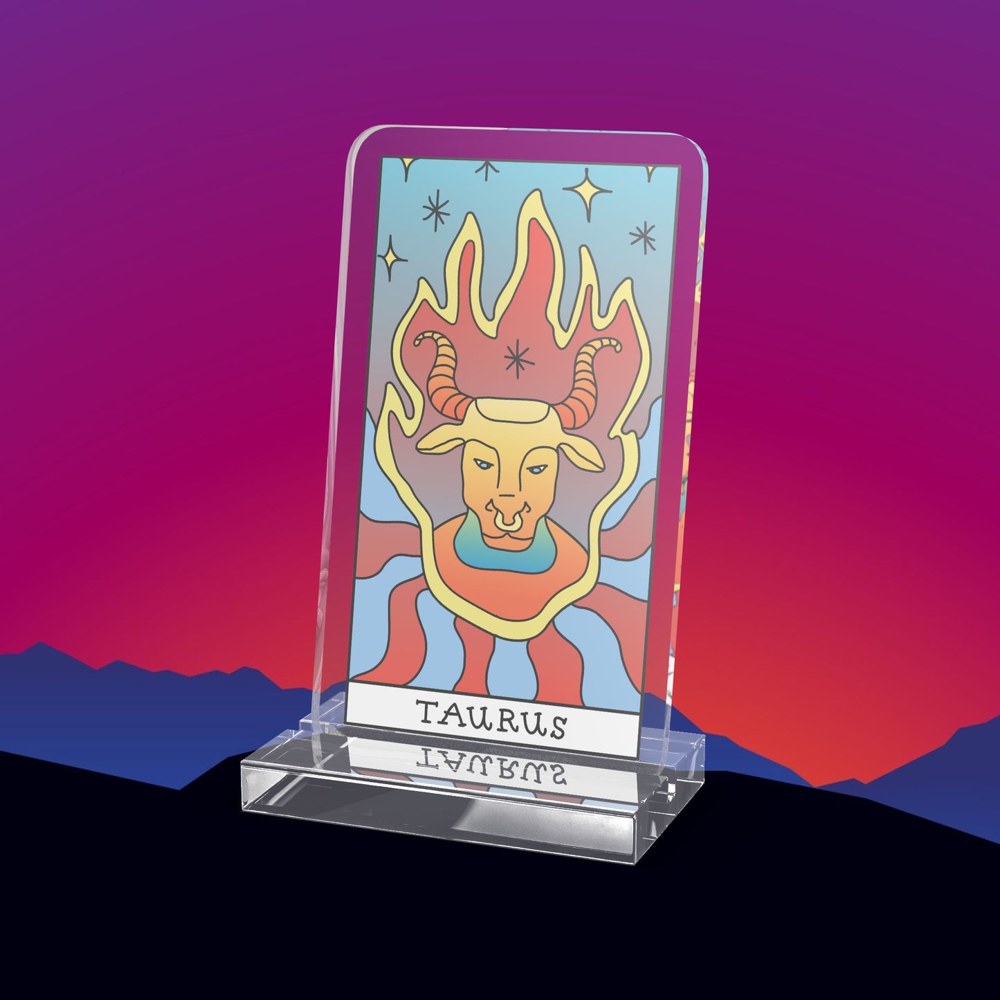 Taurus Zodiac Acrylic Standee by TheGlassyLass.com