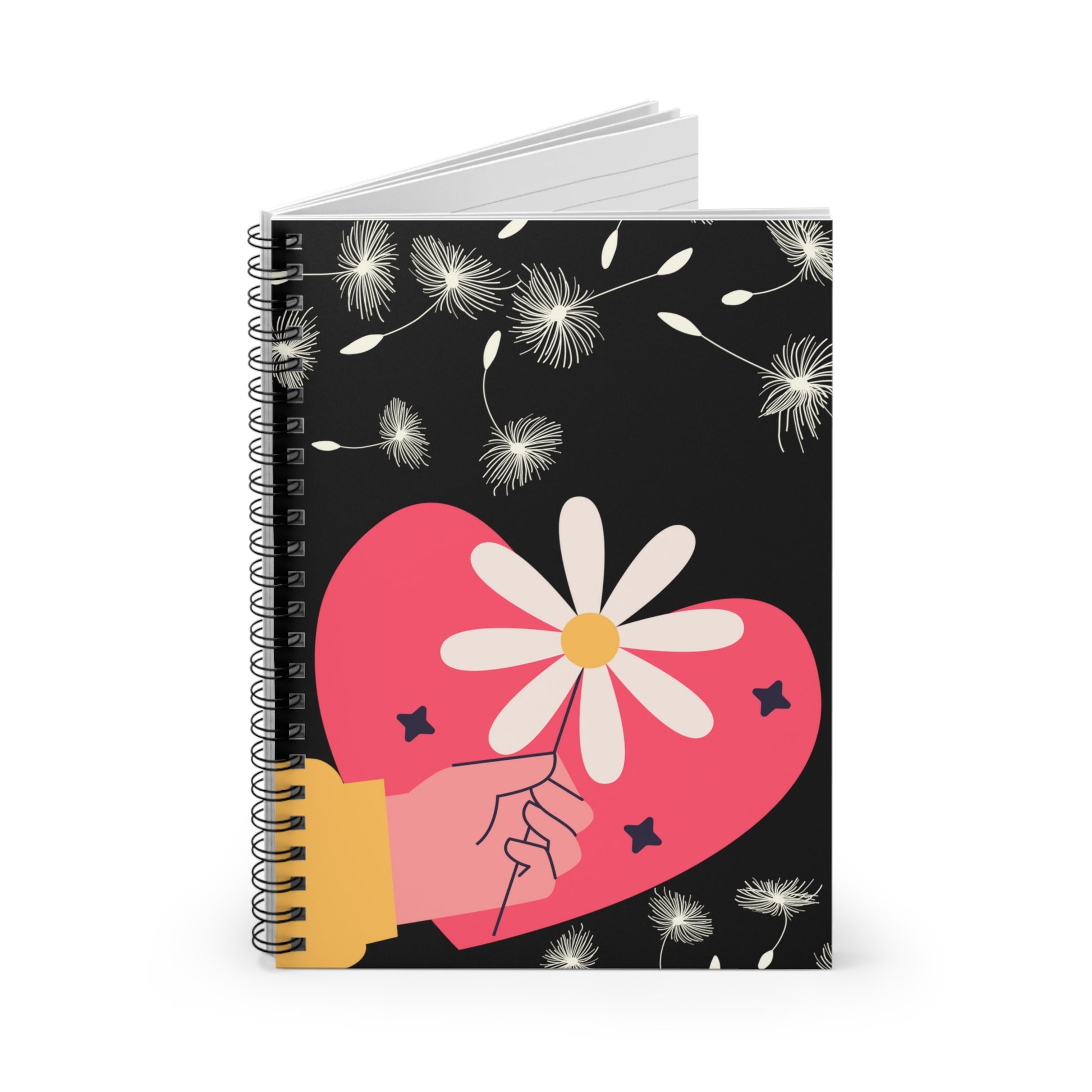 Daisy Heart: Spiral Notebook - Log Books - Journals - Diaries - and More Custom Printed by TheGlassyLass.com