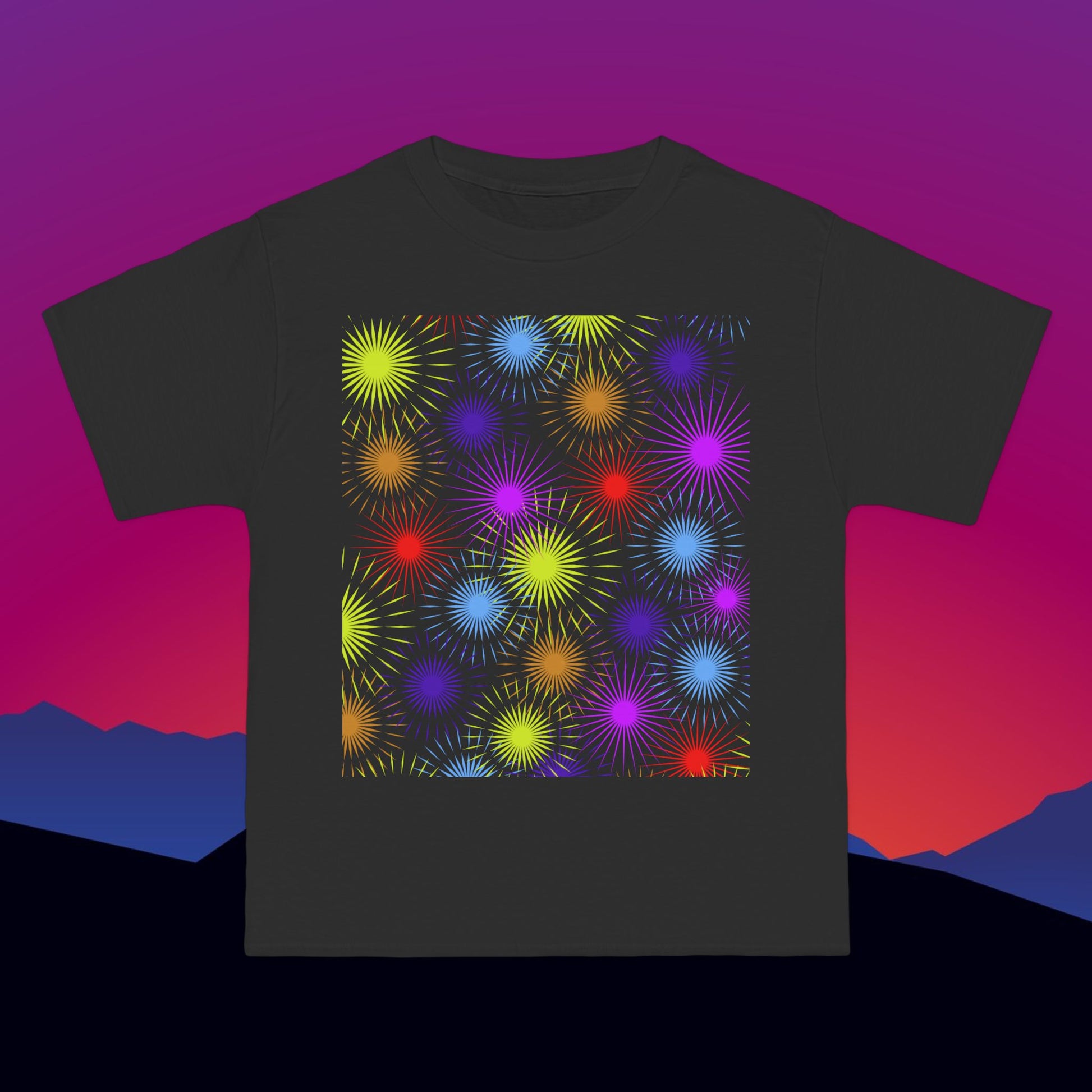 Neon Superstar T-Shirt: (Hanes Beefy-T 100% Preshrunk Cotton Custom Printed by TheGlassyLass.com