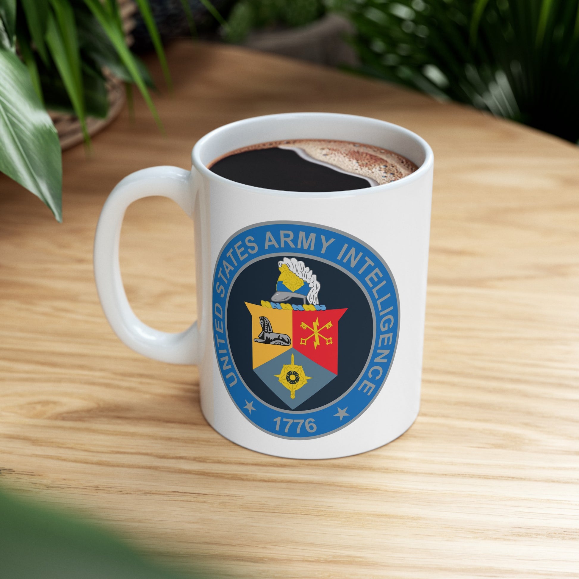 United States Army Intelligence Coffee Mug - Double Sided White Ceramic 11oz by TheGlassyLass.com