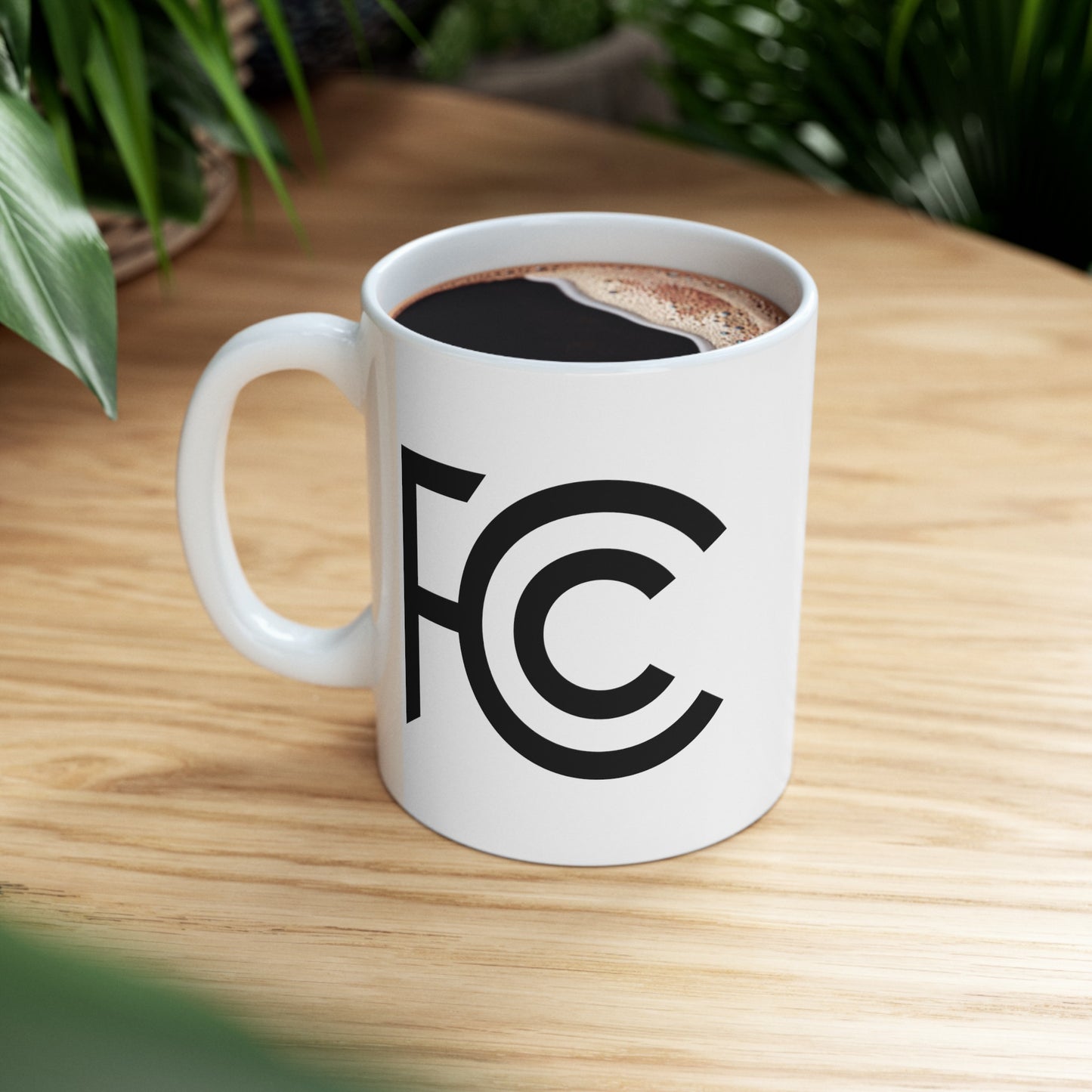 FCC Seal Coffee Mug - Double Sided White Ceramic 11oz by TheGlassyLass.com