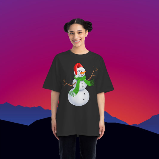 Frosty the Snowman Christmas T-Shirt: (Hanes Beefy-T 100% Preshrunk Cotton Custom Printed by TheGlassyLass.com