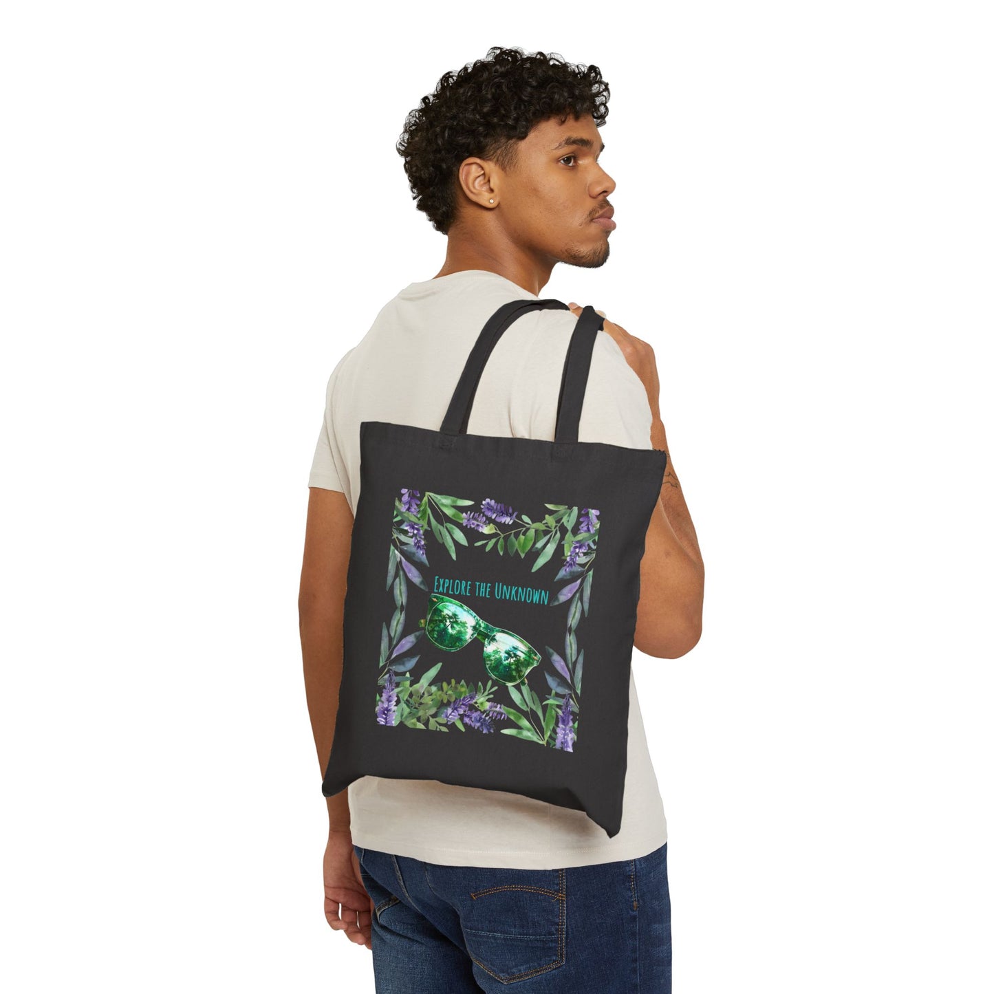Explore The Unknown Logo Tote Bag - Heavyweight 100% Cotton Canvas by TheGlassyLass.com