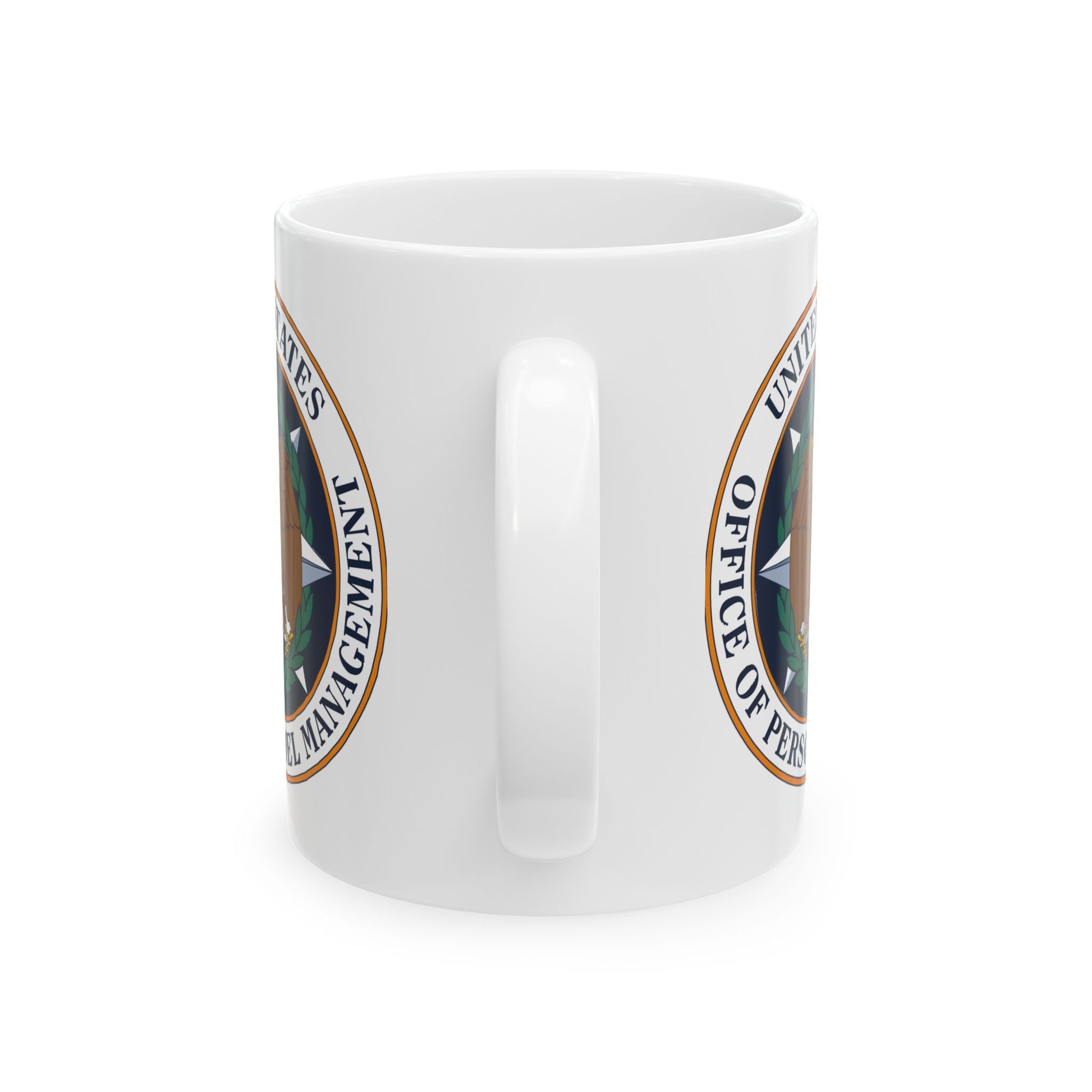 US Office of Personnel Management Coffee Mug - Double Sided Print, White Ceramic, 11oz by TheGlassyLass.com