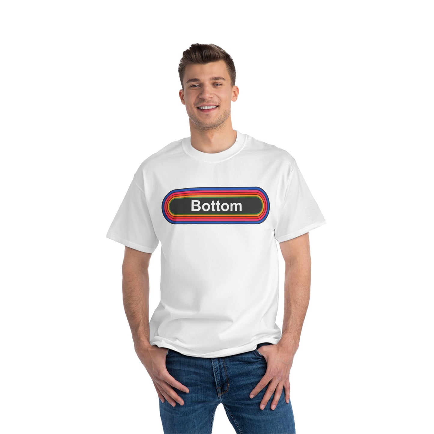 Bottom T-Shirt: (Hanes Beefy-T 100% Preshrunk Cotton) Custom Printed by TheGlassyLass