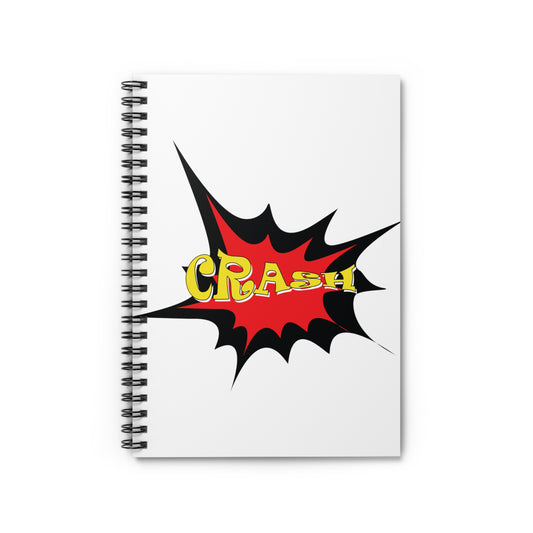 Superhero CRASH: Spiral Notebook - Log Books - Journals - Diaries - and More Custom Printed by TheGlassyLass