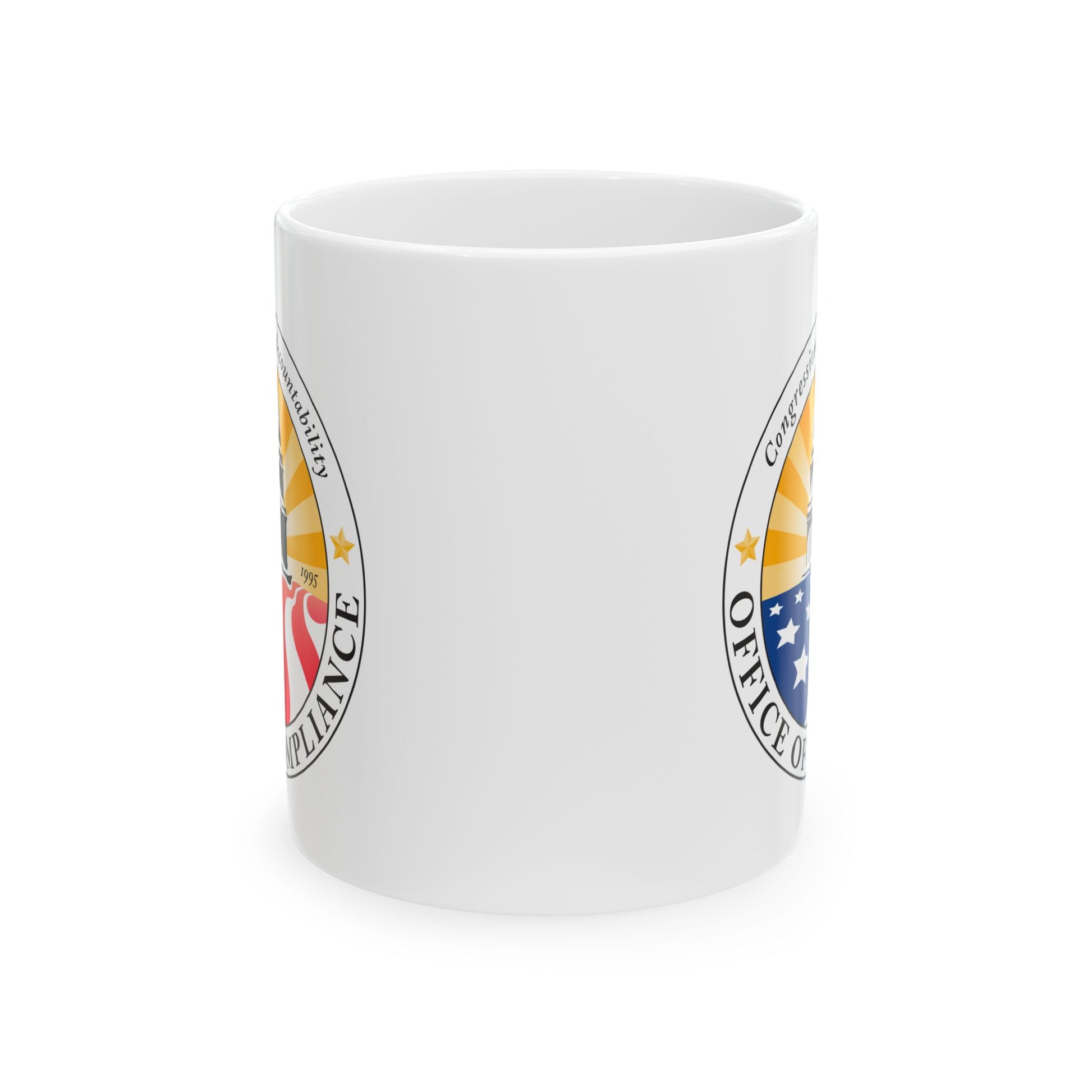 Congressional Accountability Office of Compliance Coffee Mug - Double Sided Print, White Ceramic, 11oz by TheGlassyLass.com