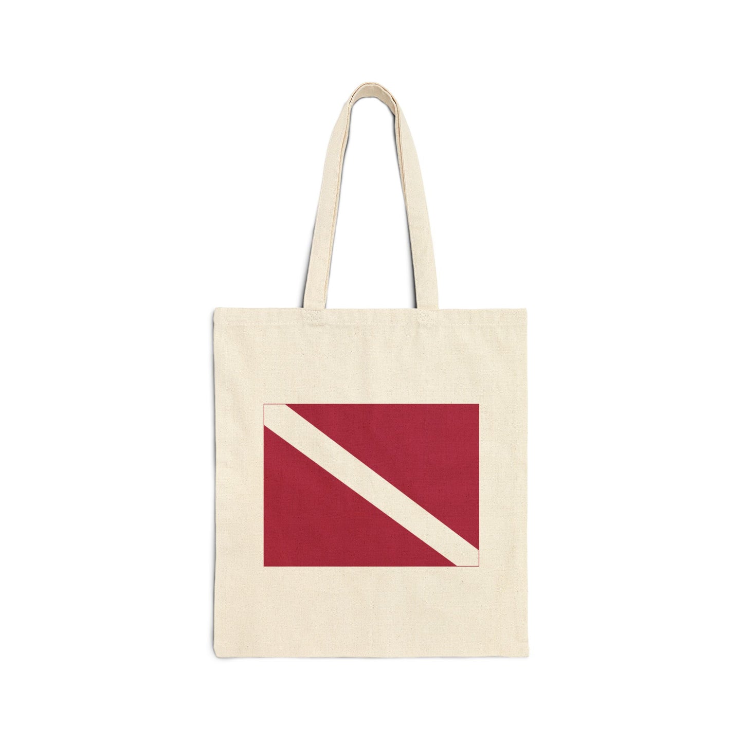 SCUBA Diver Logo Tote Bag - Heavyweight 100% Cotton Canvas by TheGlassyLass.com