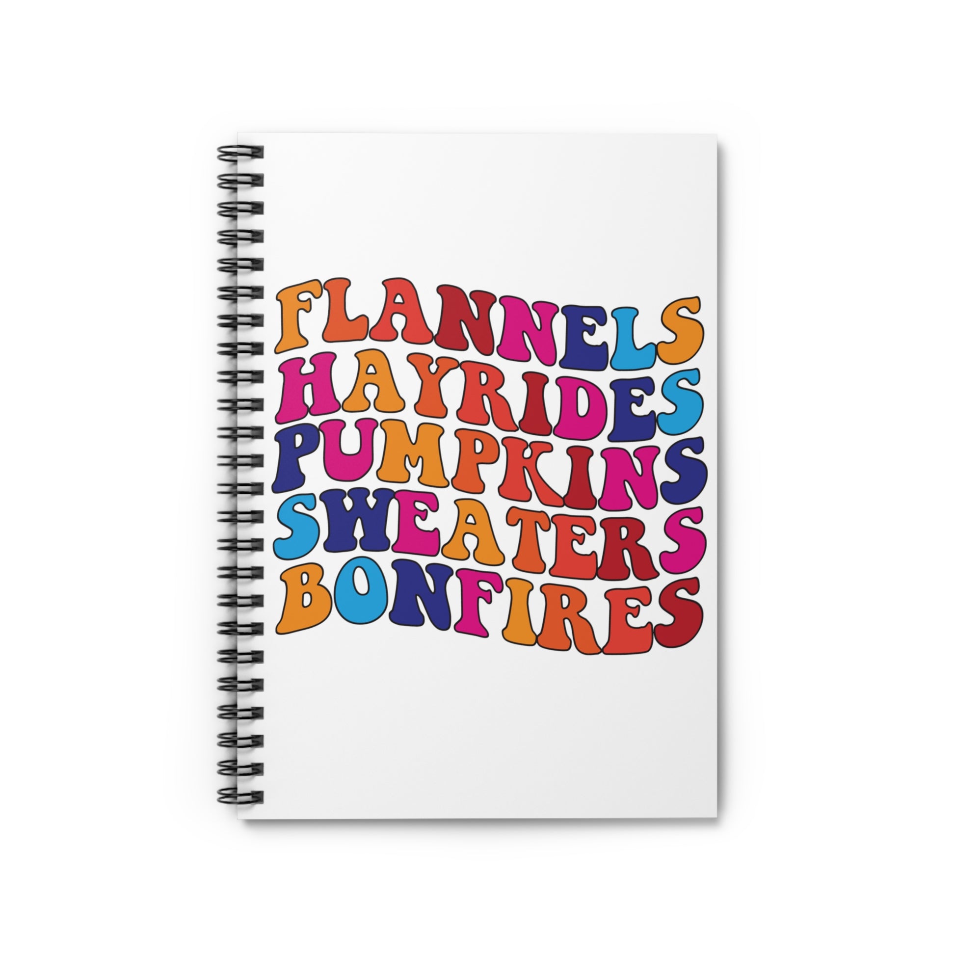Flannels & Hayrides: Spiral Notebook - Log Books - Journals - Diaries - and More Custom Printed by TheGlassyLass
