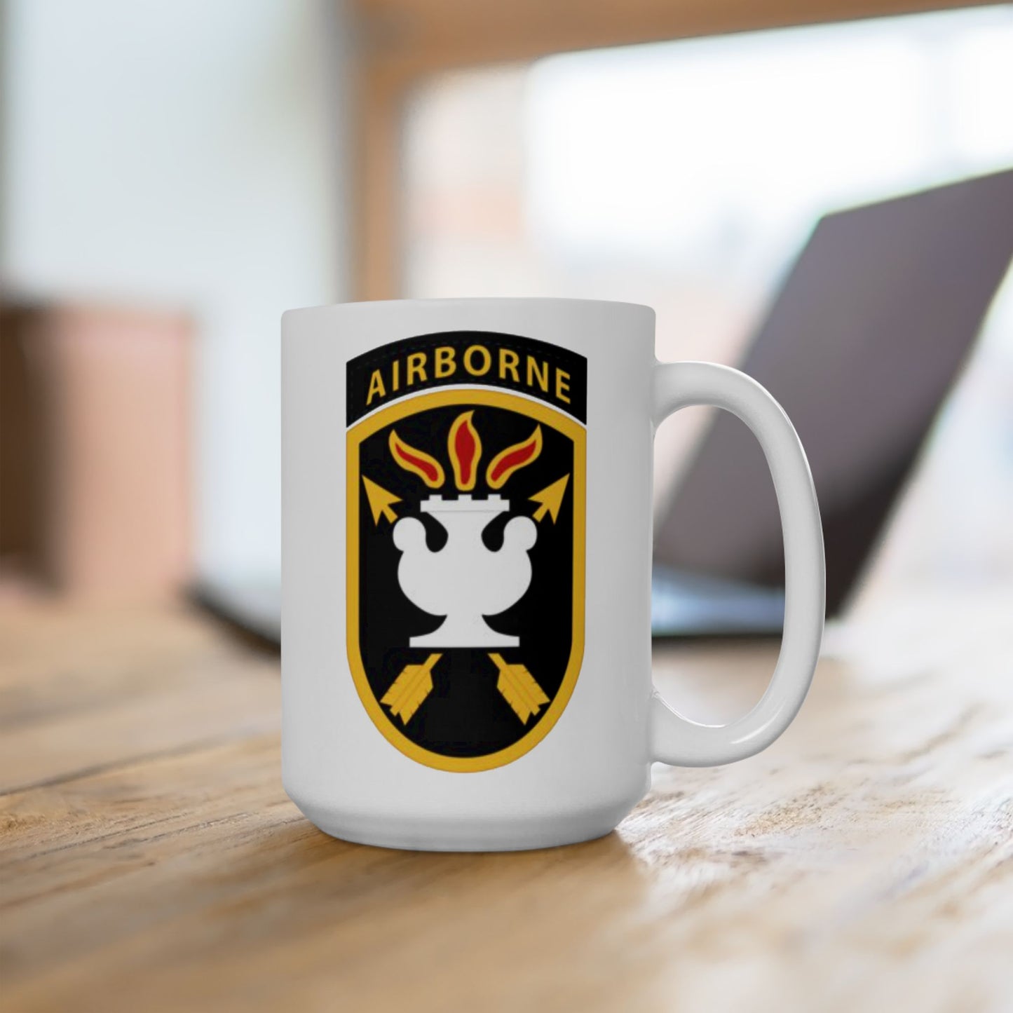 Kennedy Center Special Warfare Coffee Mug - Double Sided White Ceramic 15oz by TheGlassyLass.com