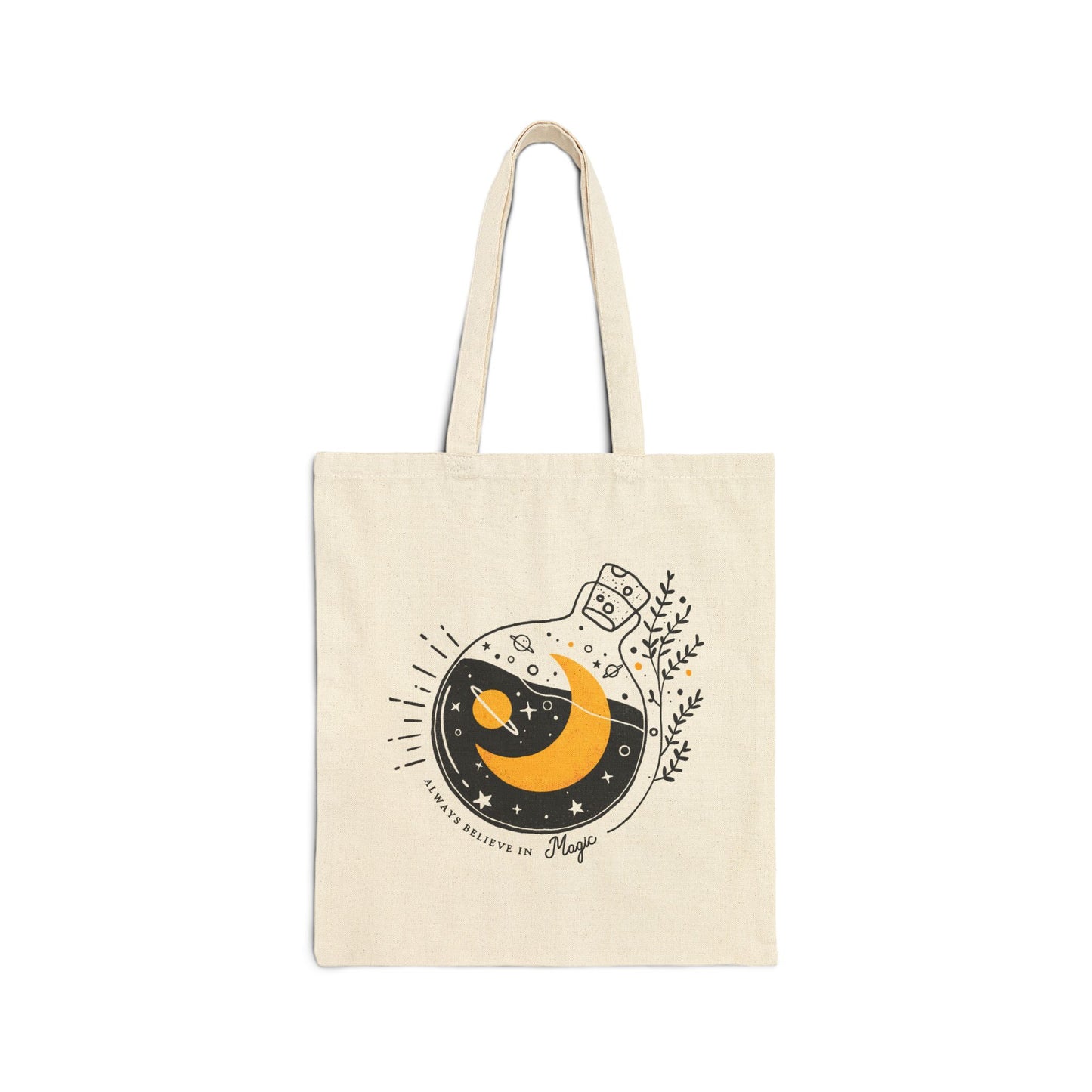 Believe in Magic Logo Tote Bag - Heavyweight 100% Cotton Canvas by TheGlassyLass.com