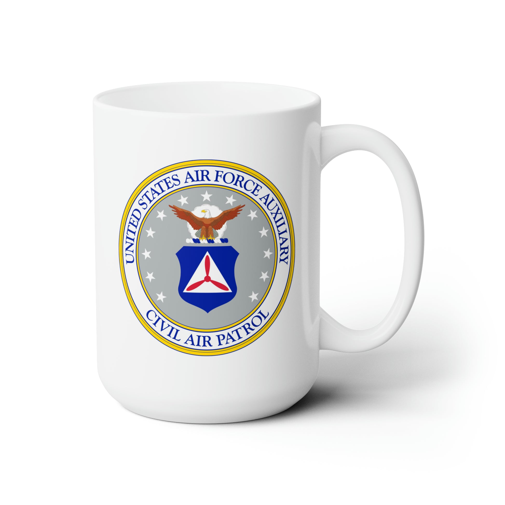 Civil Air Patrol Coffee Mug - Double Sided White Ceramic 15oz by TheGlassyLass