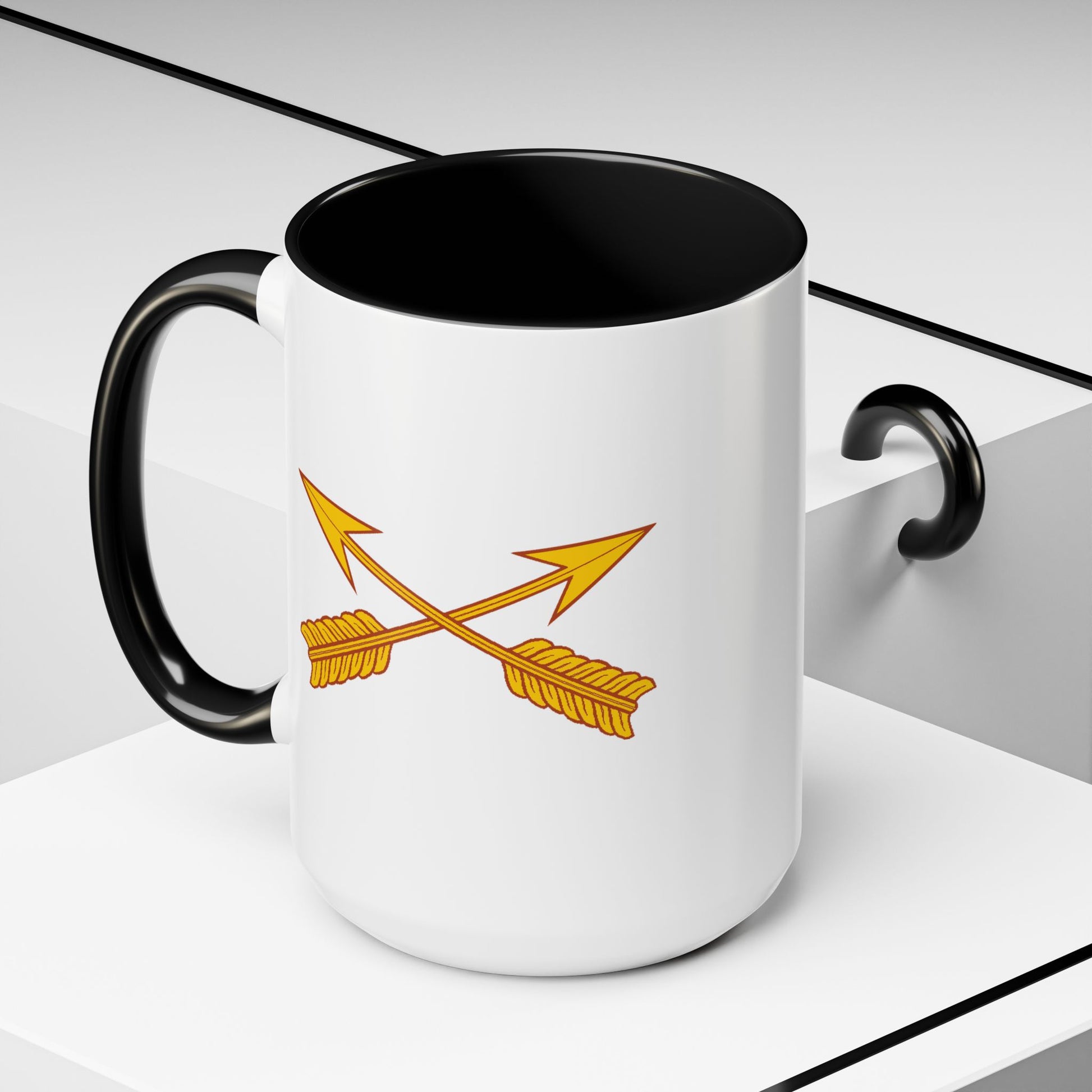 US Army Special Forces Coffee Mug - Double Sided Black Accent White Ceramic 15oz by TheGlassyLass.com