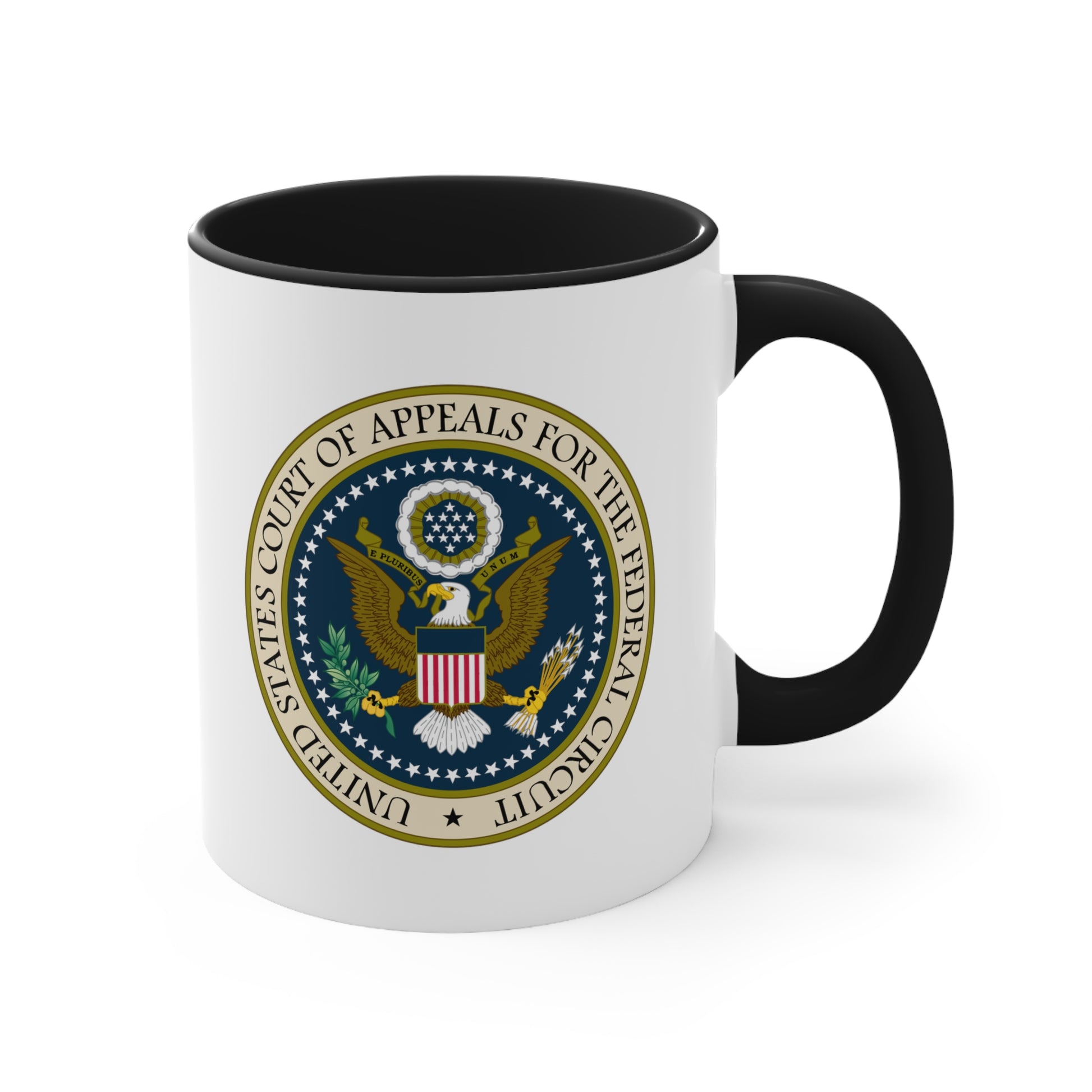 US Court of Appeals Coffee Mug - Double Sided Black Accent White Ceramic 11oz by TheGlassyLass.com