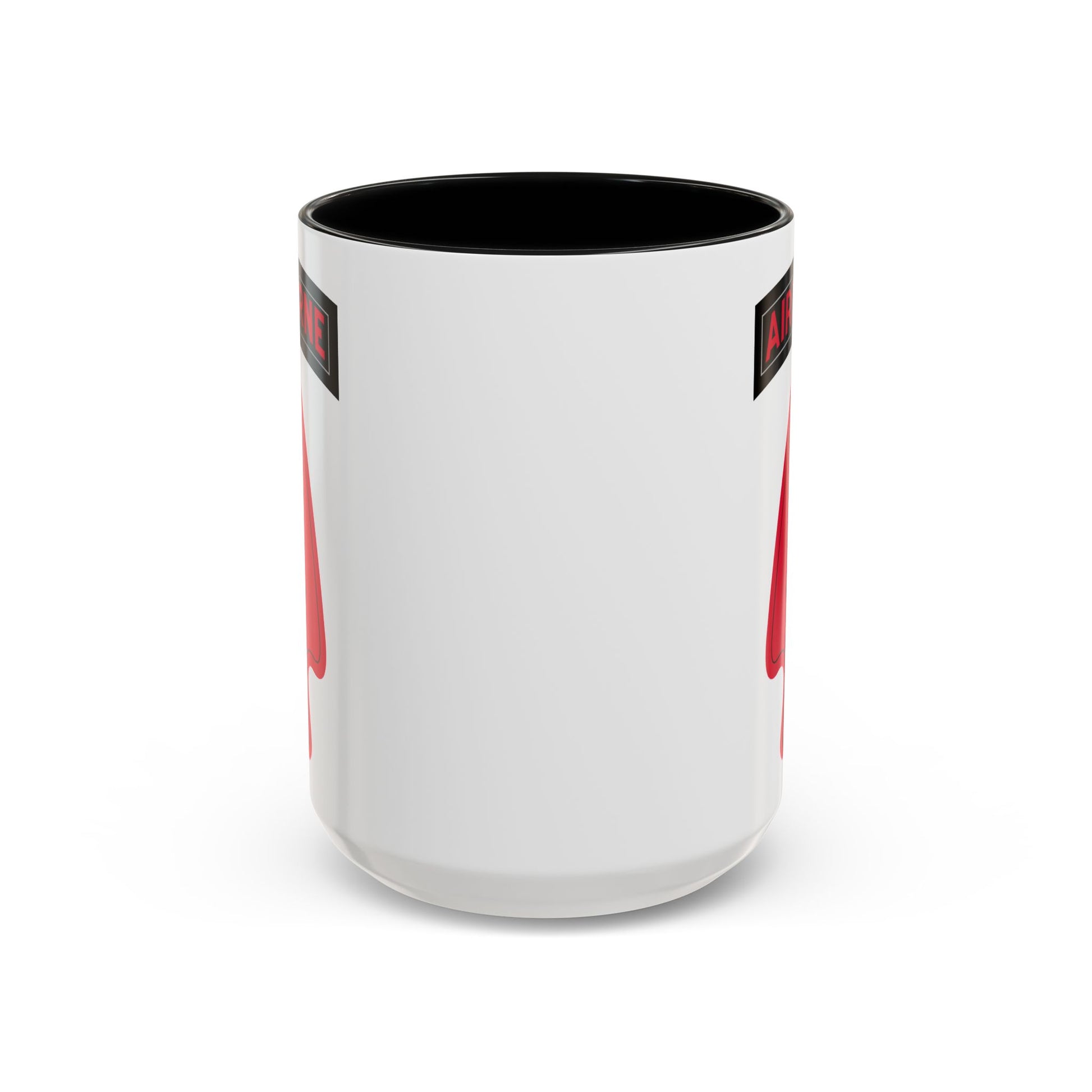 Delta Force Coffee Mug - Double Sided Black Accent White Ceramic 15oz by TheGlassyLass.com