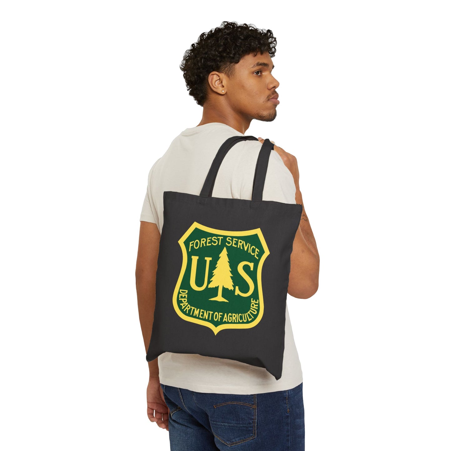 US Forest Service Logo Tote Bag - Heavyweight 100% Cotton Canvas by TheGlassyLass.com