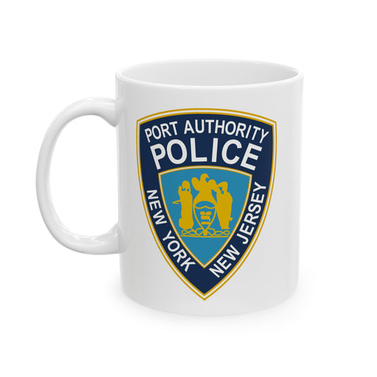 Port Authority Police Coffee Mug - Double Sided White Ceramic 11oz by TheGlassyLass.com