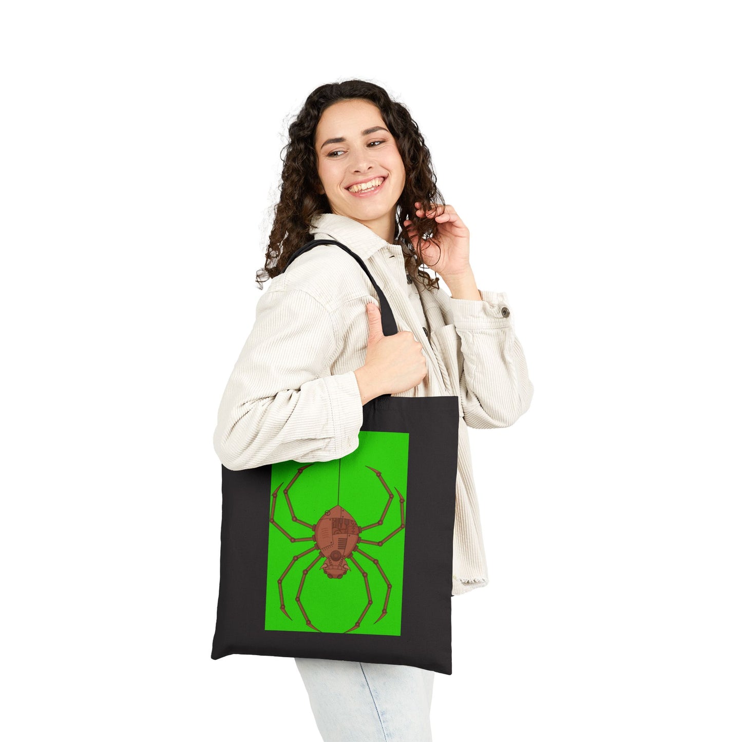 Mean Mr. Spider (Steampunk) Logo Tote Bag - Heavyweight 100% Cotton Canvas by TheGlassyLass.com