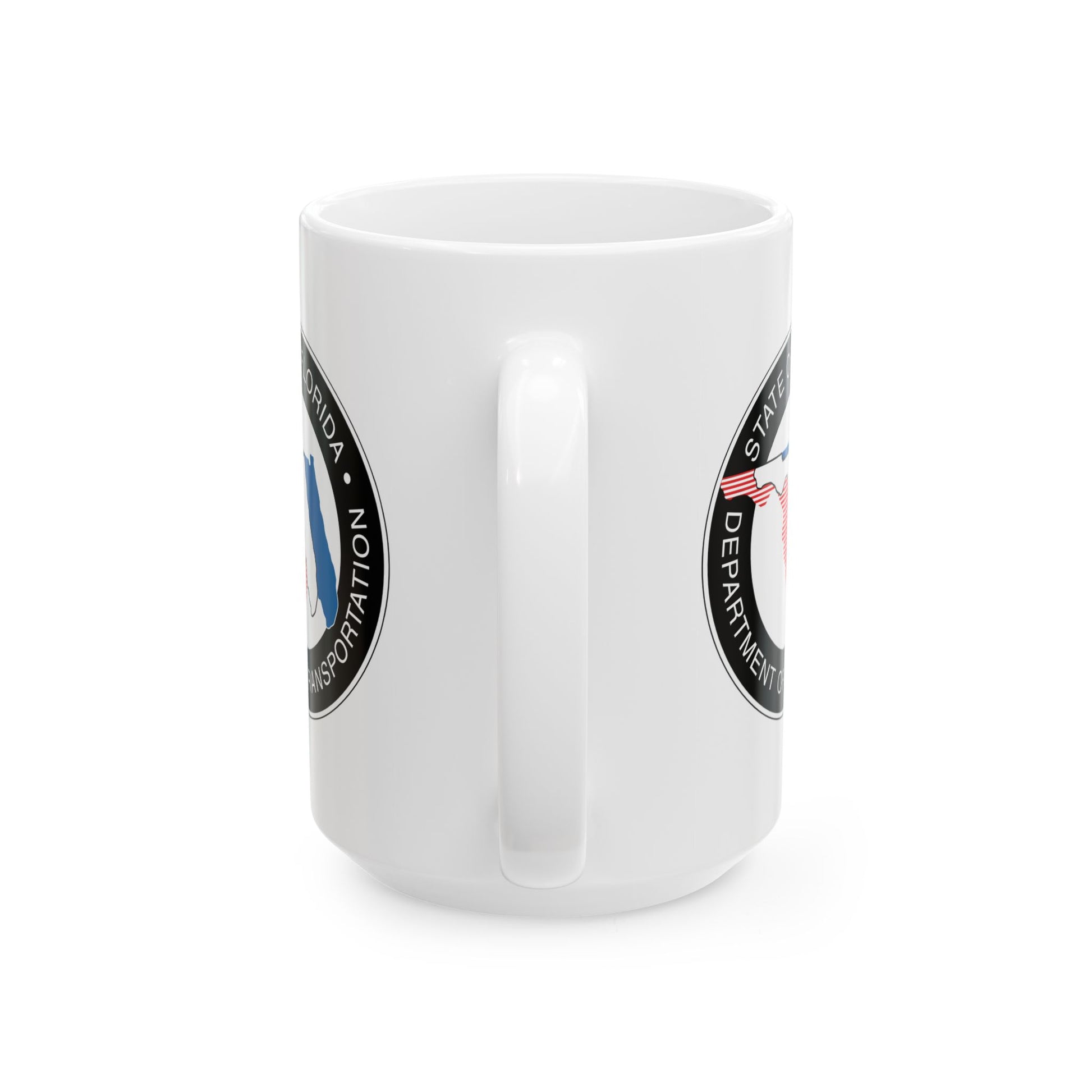 Florida Department of Transportation Coffee Mug - Double Sided White Ceramic 15oz by TheGlassyLass.com