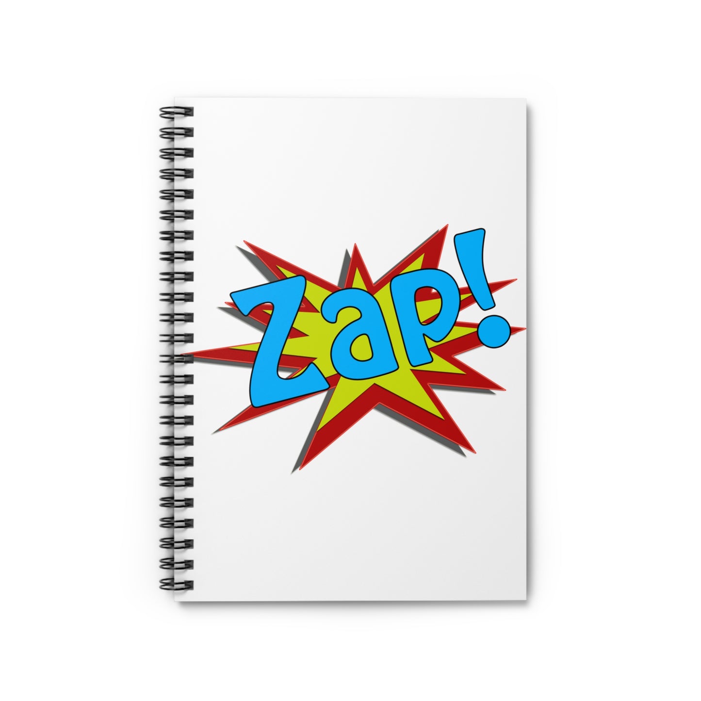 Superhero ZAP: Spiral Notebook - Log Books - Journals - Diaries - and More Custom Printed by TheGlassyLass.com