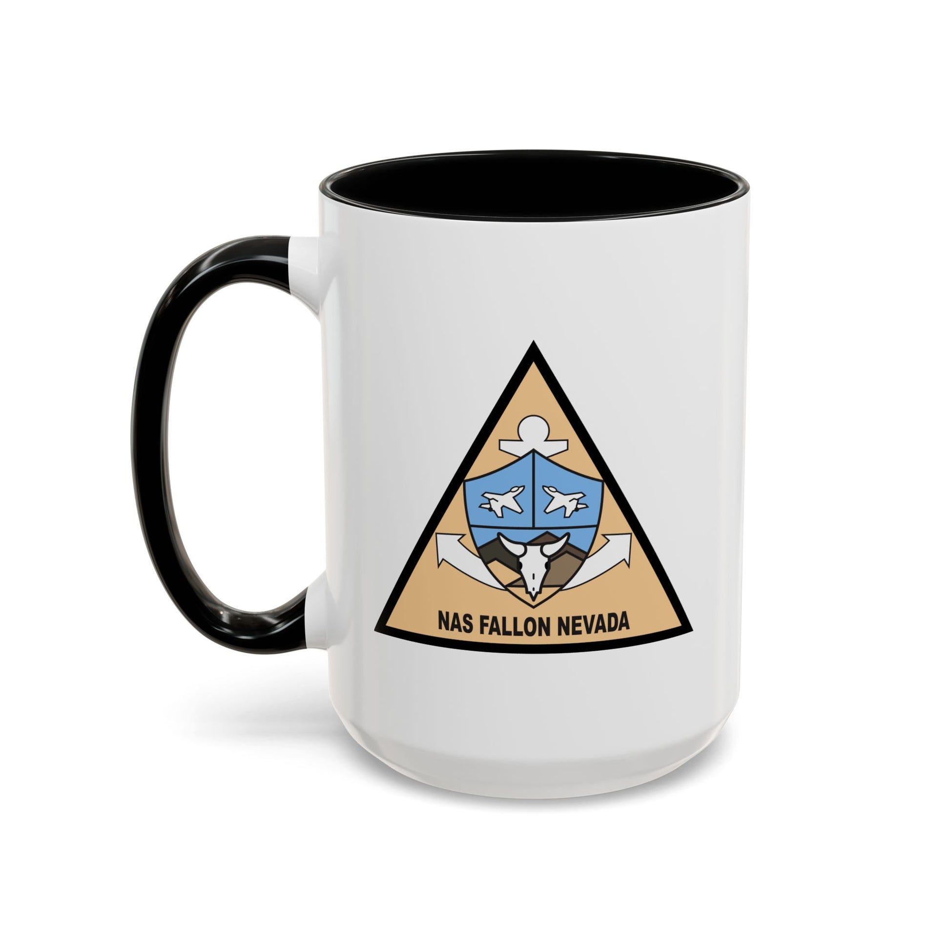 Naval Air Station Fallon Coffee Mug - Wrap Print Black Accent Ceramic 15oz - by TheGlassyLass.com