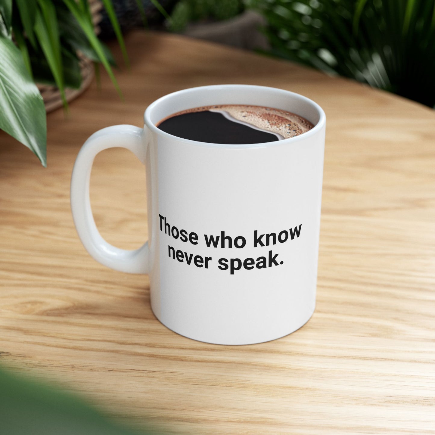Those Who Speak Coffee Mug - Double Sided White Ceramic 11oz by TheGlassyLass.com