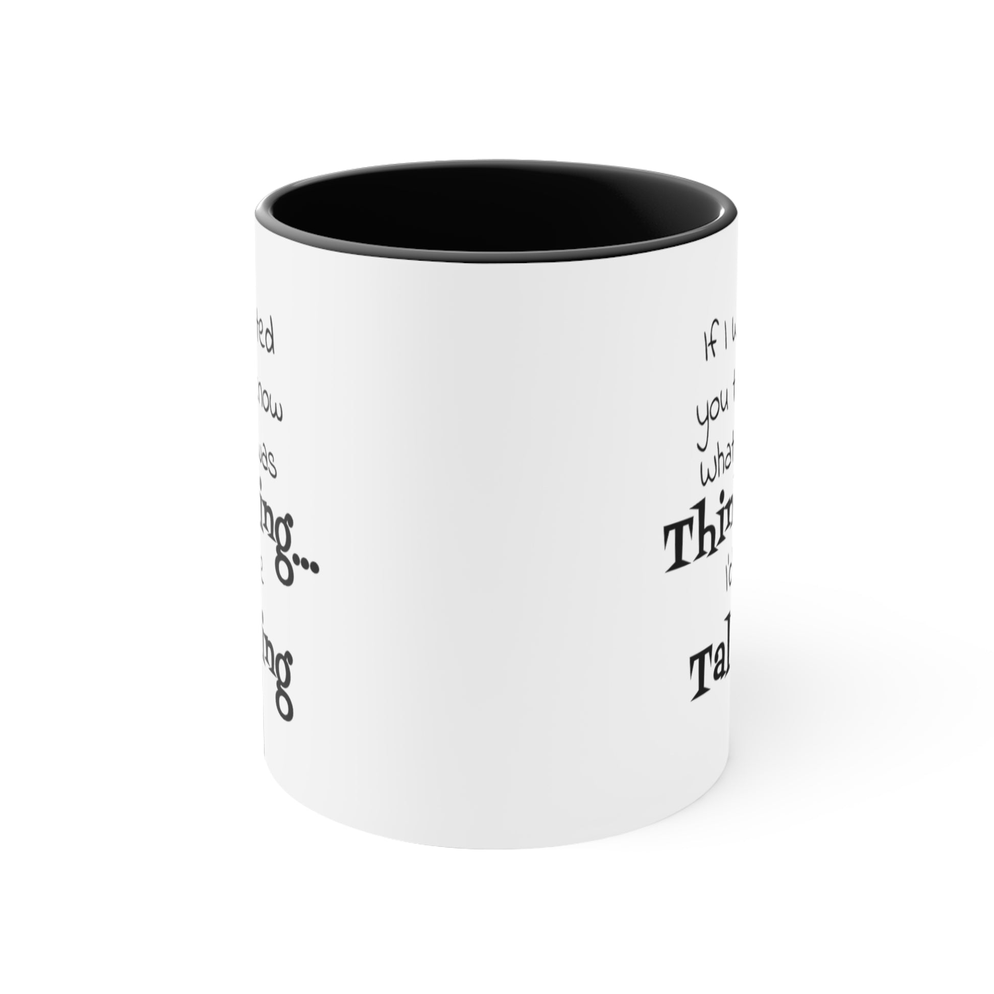 Al Bundy Coffee Mug - Double Sided Black Accent White Ceramic 11oz by TheGlassyLass.com