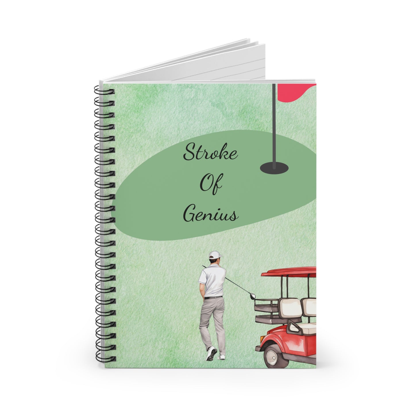 Stroke of Genius: Spiral Notebook - Log Books - Journals - Diaries - and More Custom Printed by TheGlassyLass