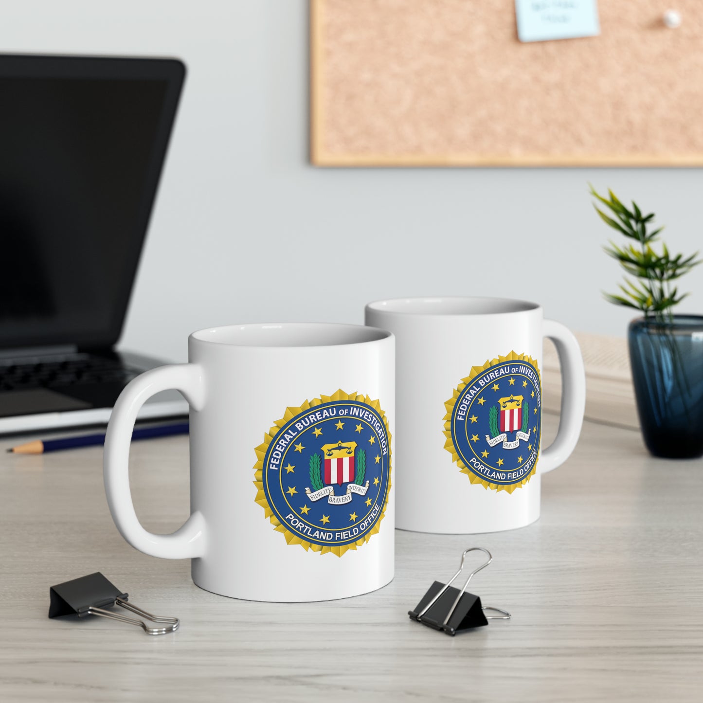 The FBI Portland Field Office Coffee Mug Custom Printed by TheGlassyLass.com