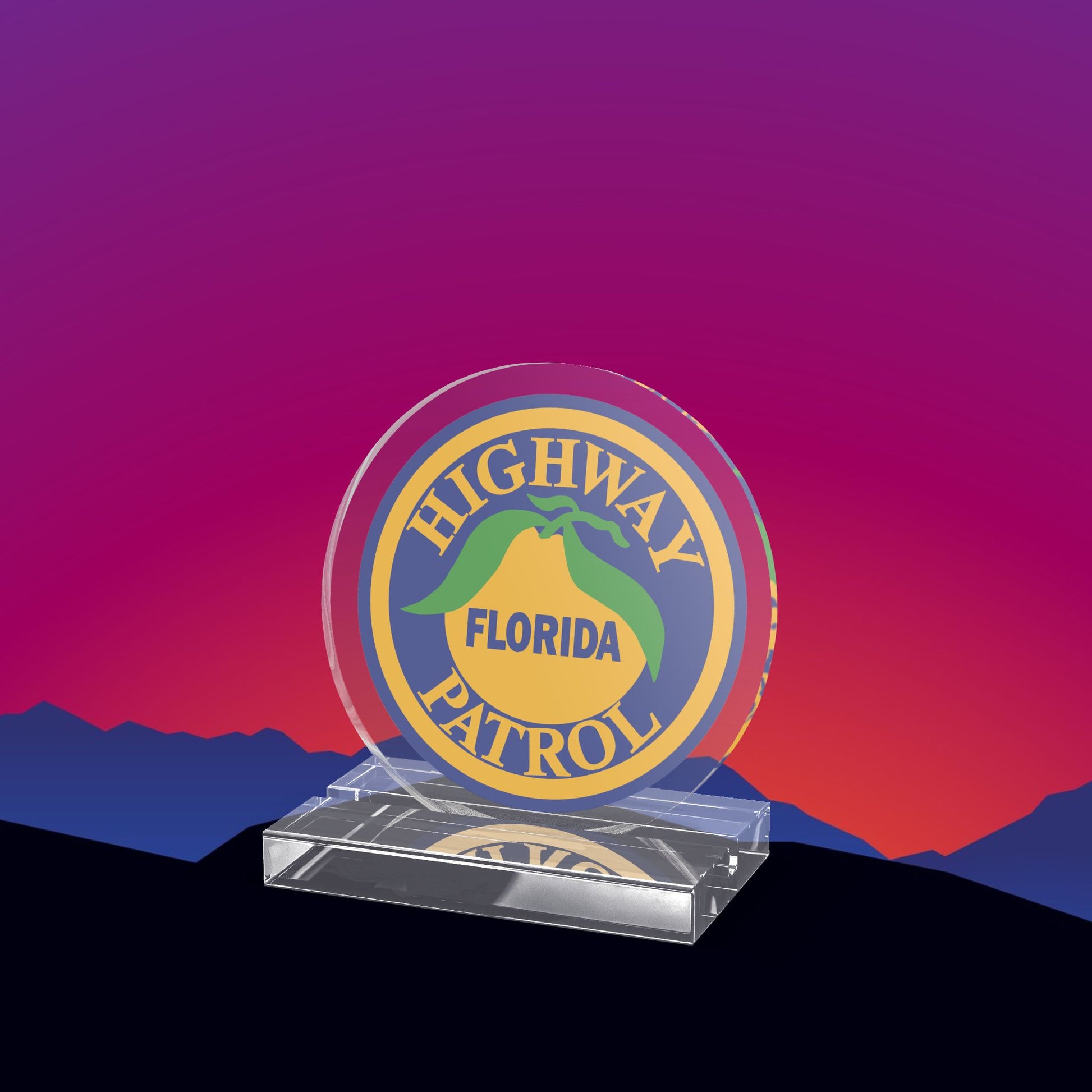 Florida Highway Patrol Acrylic Standee by TheGlassyLass.com