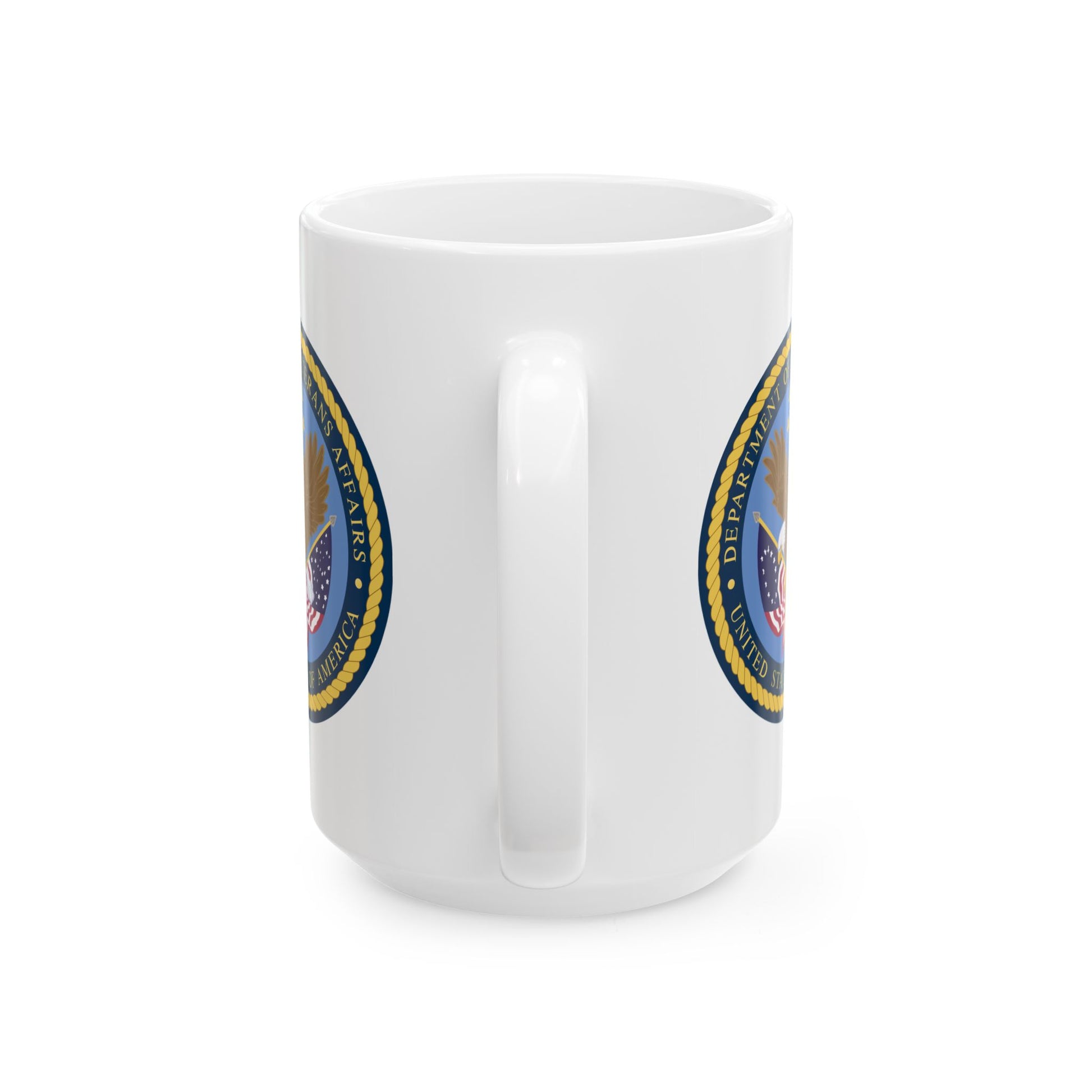 US Department of Veterans Affairs Coffee Mug - Double Sided Print, White Ceramic, 15oz by TheGlassyLass.com