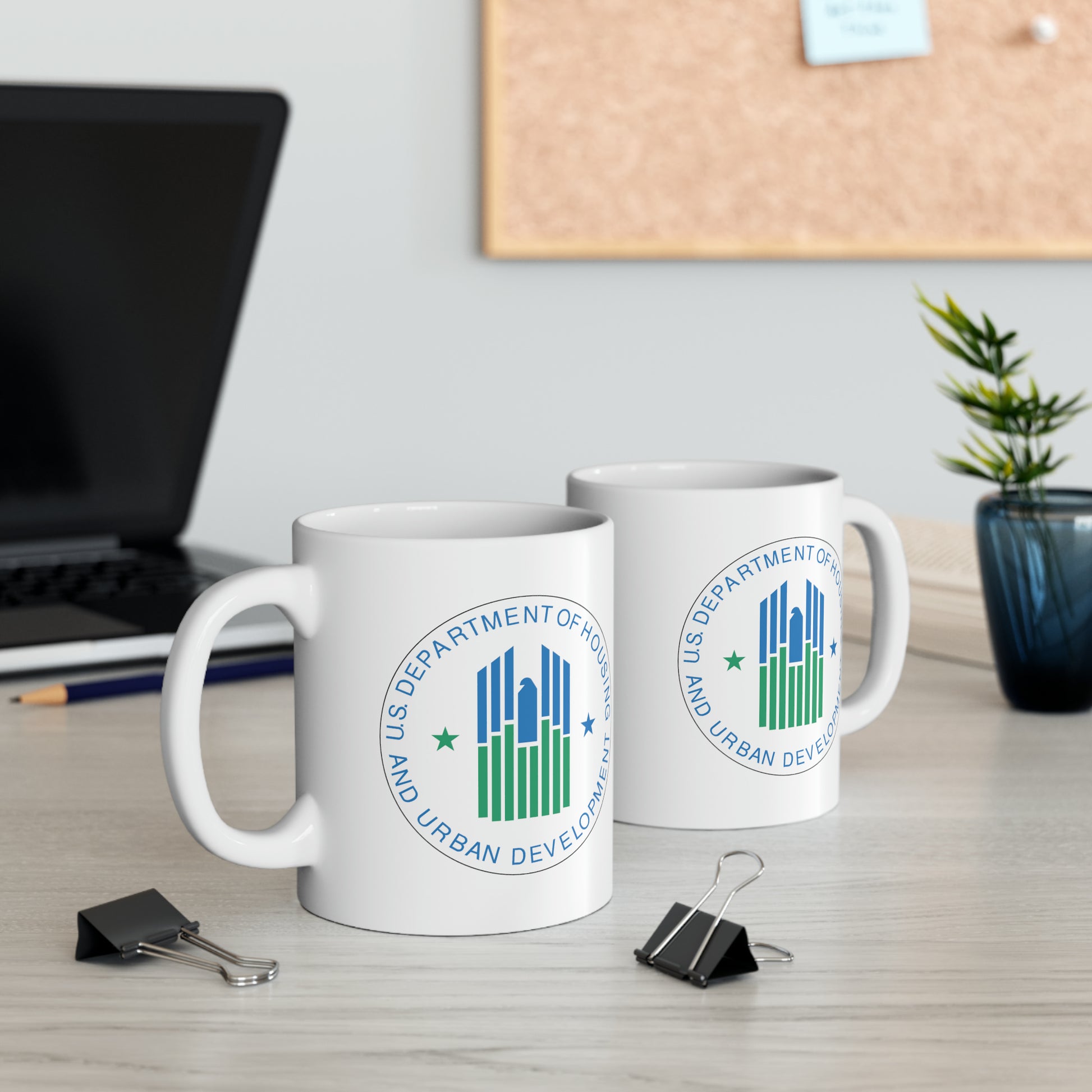 Housing and Urban Development Coffee Mug - Double Sided White Ceramic 11oz by TheGlassyLass.com